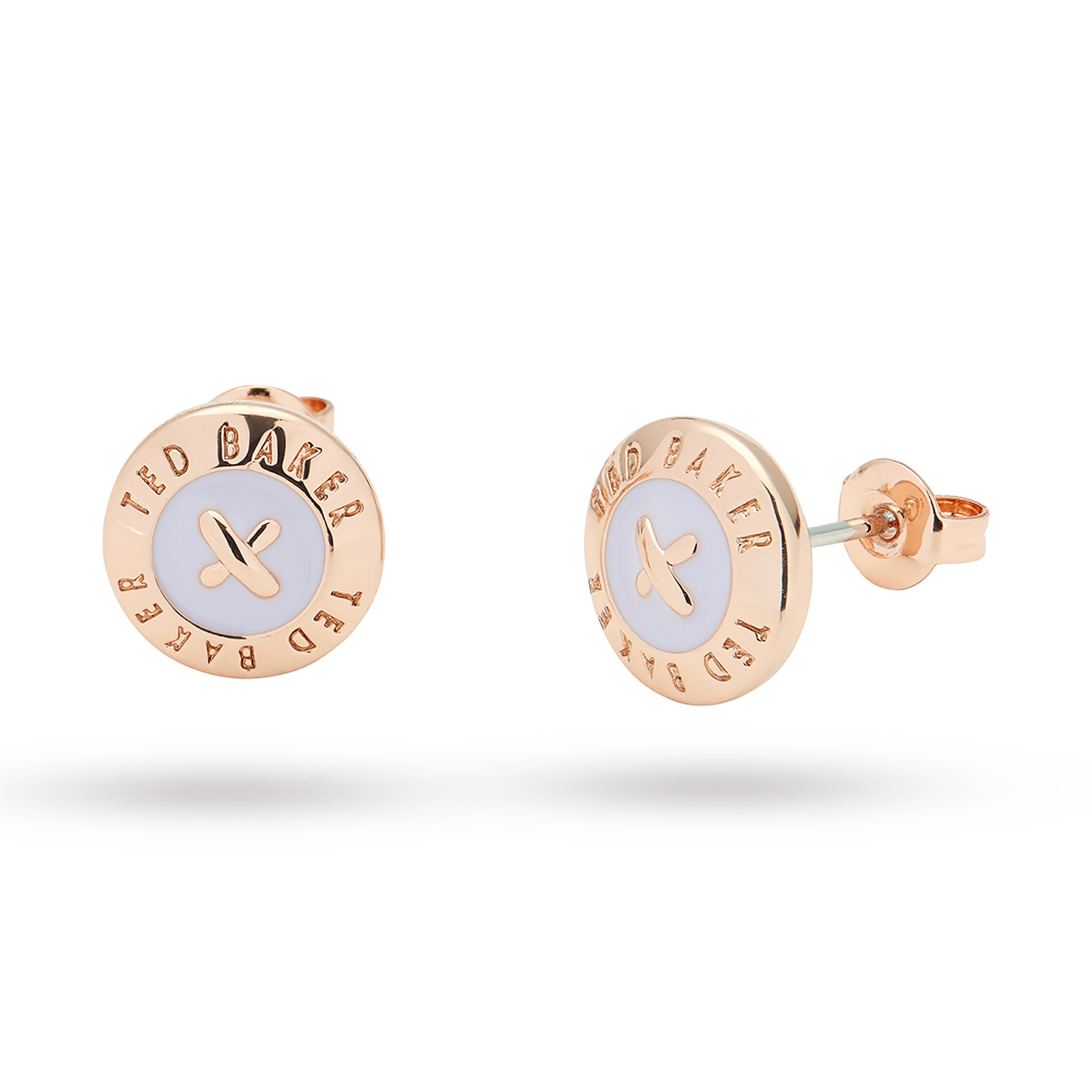 ted baker rose gold studs