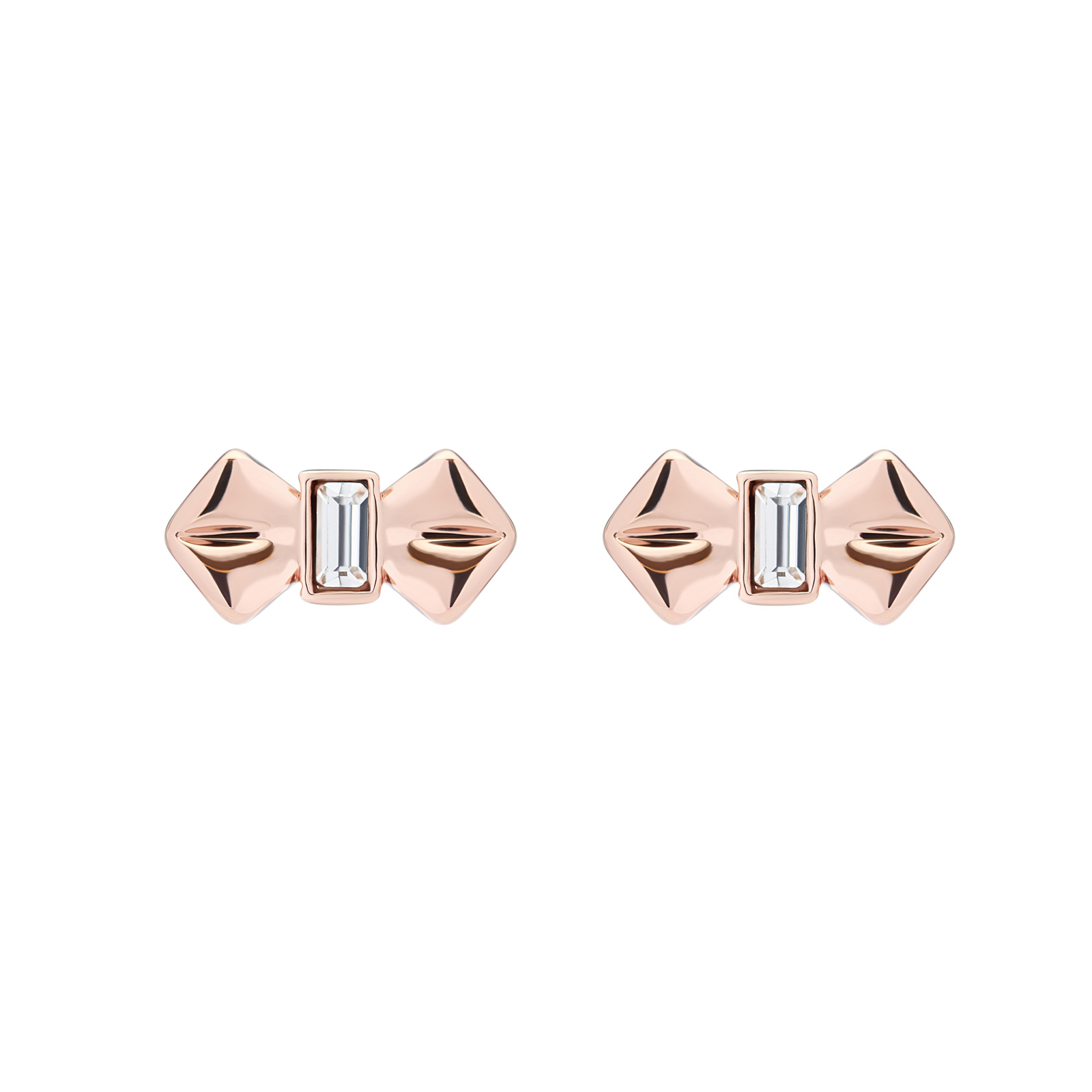 Ted Baker Rose Gold Crystal Bow Earrings Reviews