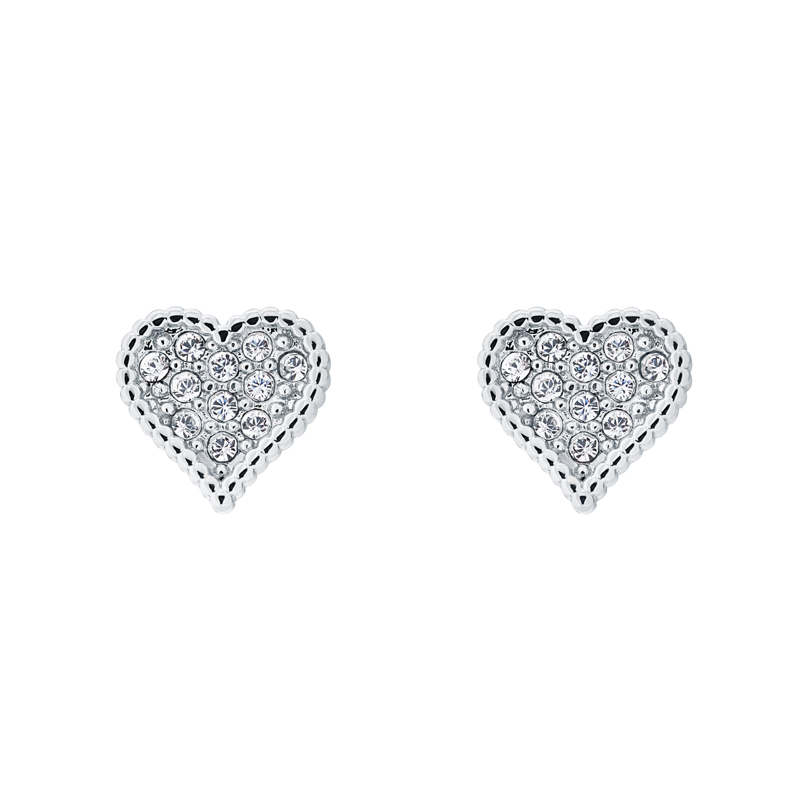 ted baker heart earrings silver