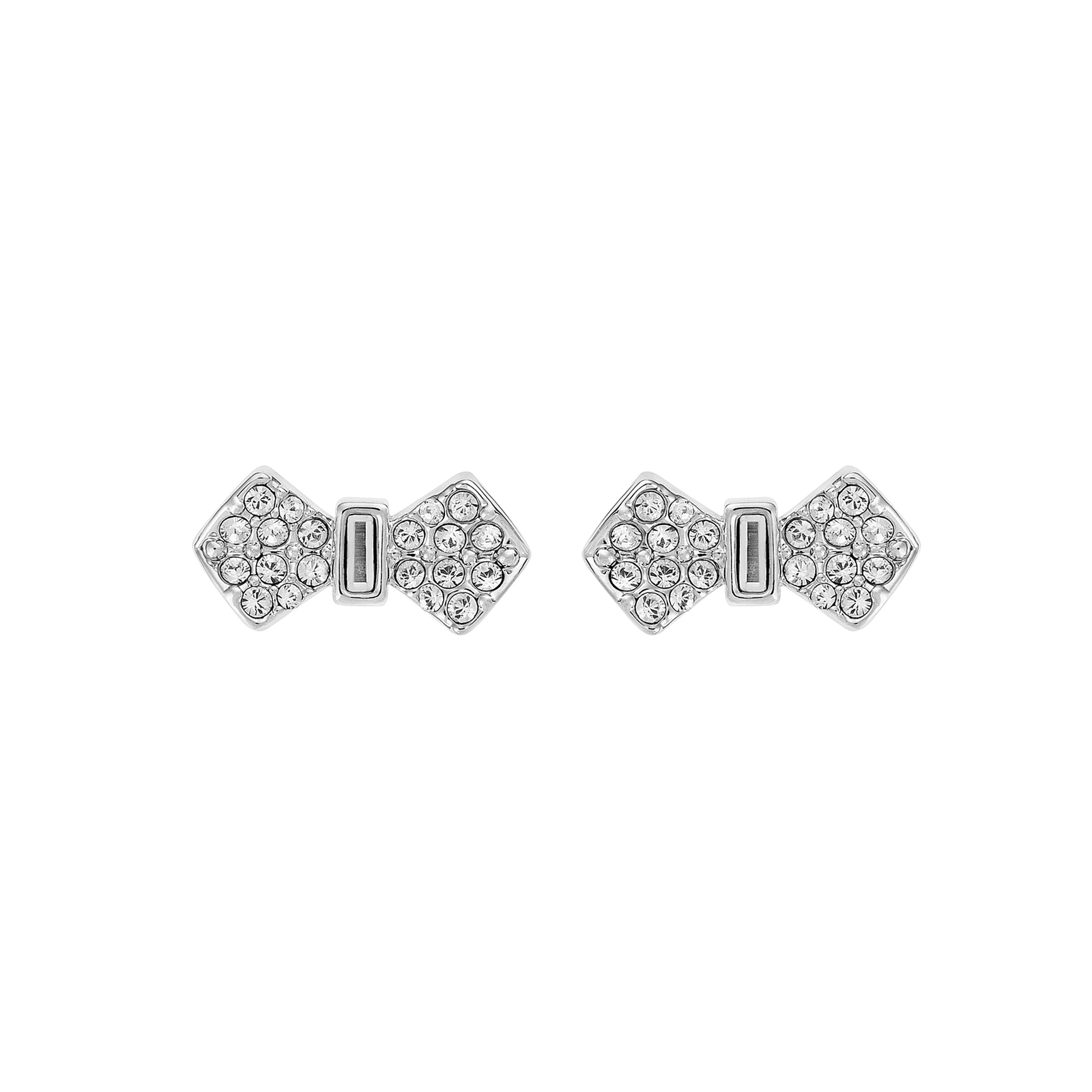 Ted Baker Silver Coloured Pave Bow Stud Earrings Reviews