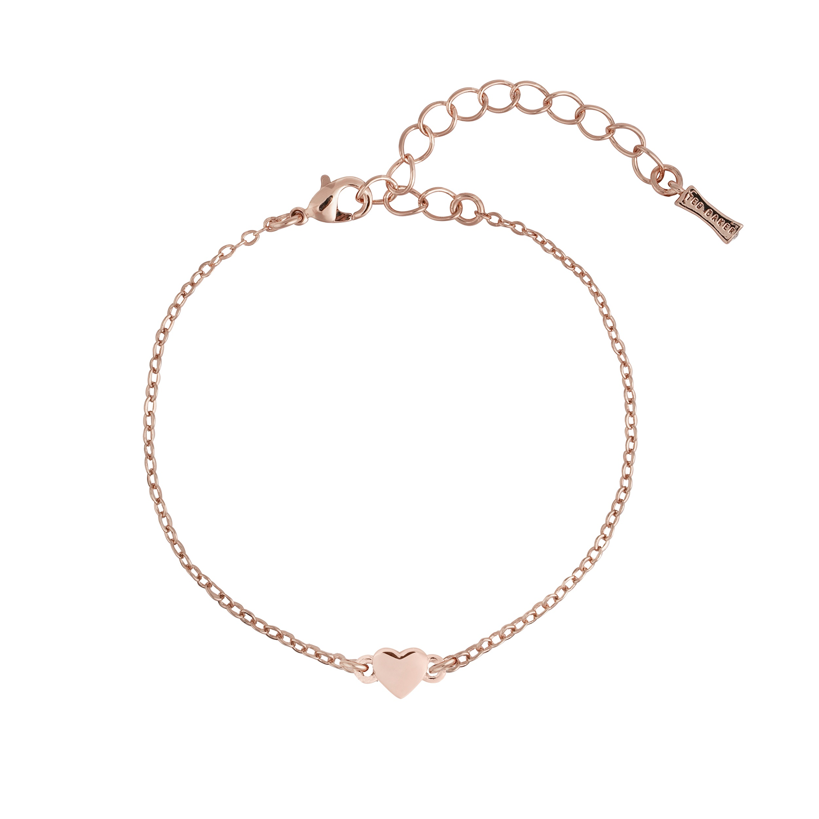 Ted Baker Rose Gold Coloured Tiny Heart Bracelet | Bracelets ...