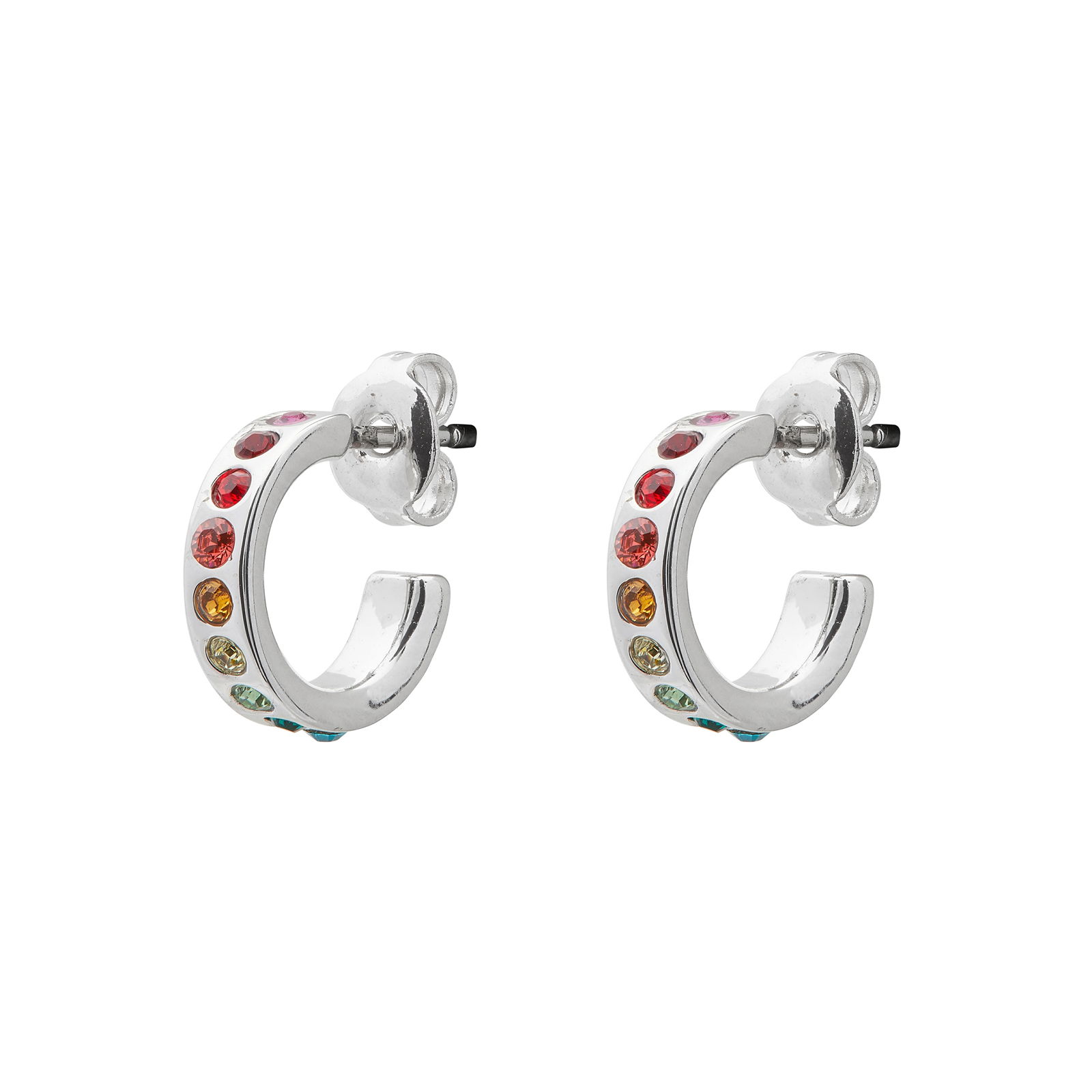 Ted Baker Reeni Silver Coloured Mini Hoop Rainbow Huggie Earrings Reviews