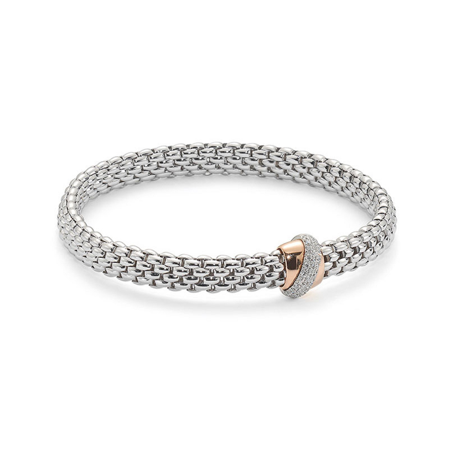 Fope Flex'it Vendome White & Rose Gold Diamond Bracelet Reviews