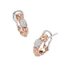 Fope Biba Earrings Rose Yellow White Gold Silver Diamond Fope Flex It Eka Tiny Diamond Earrings
