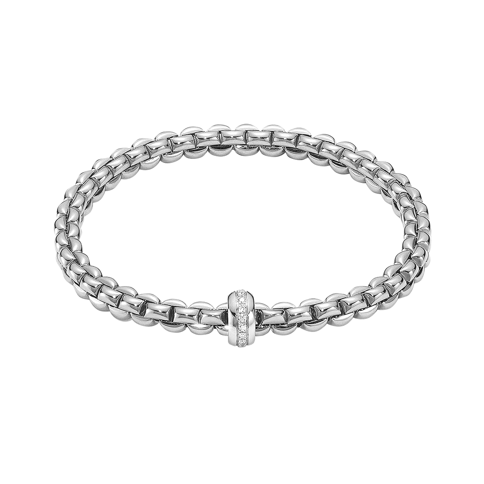Fope Flex'it Olly Diamond Bracelet | Bracelets | Jewellery | Mappin & Webb