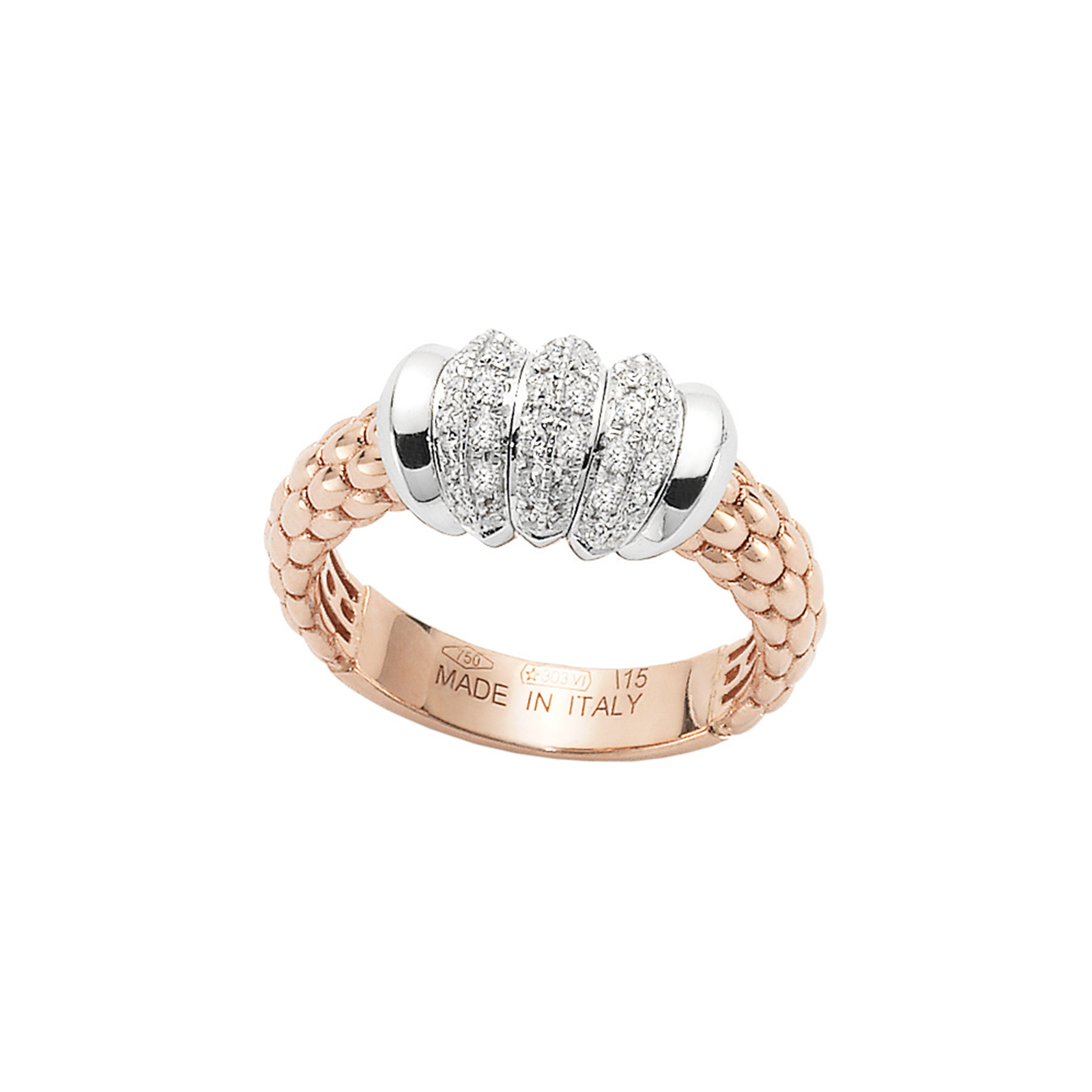 Fope 18ct Rose & White Gold Flex'it Solo Ring Reviews