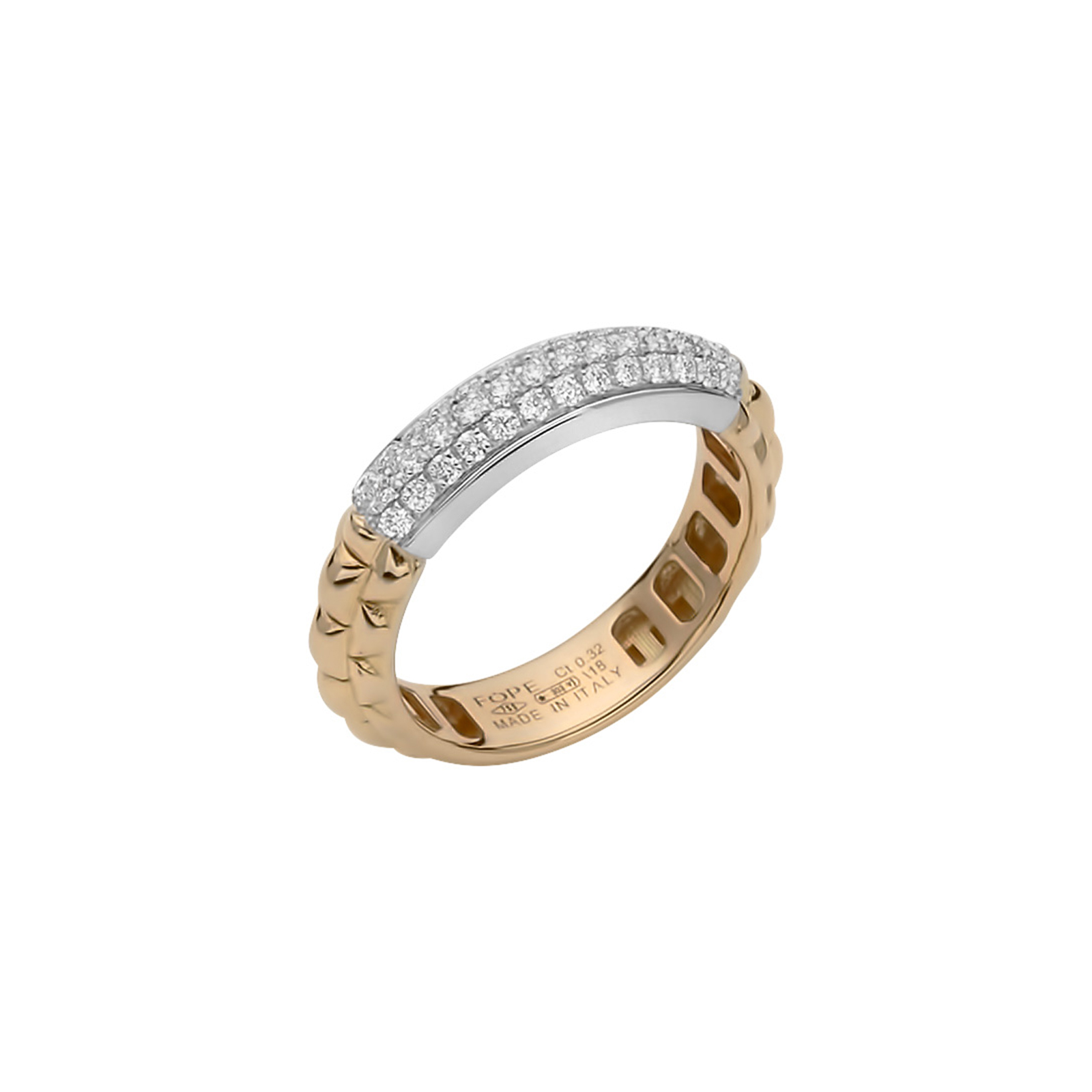 Fope 18ct Rose & White Gold Eka Ring Reviews