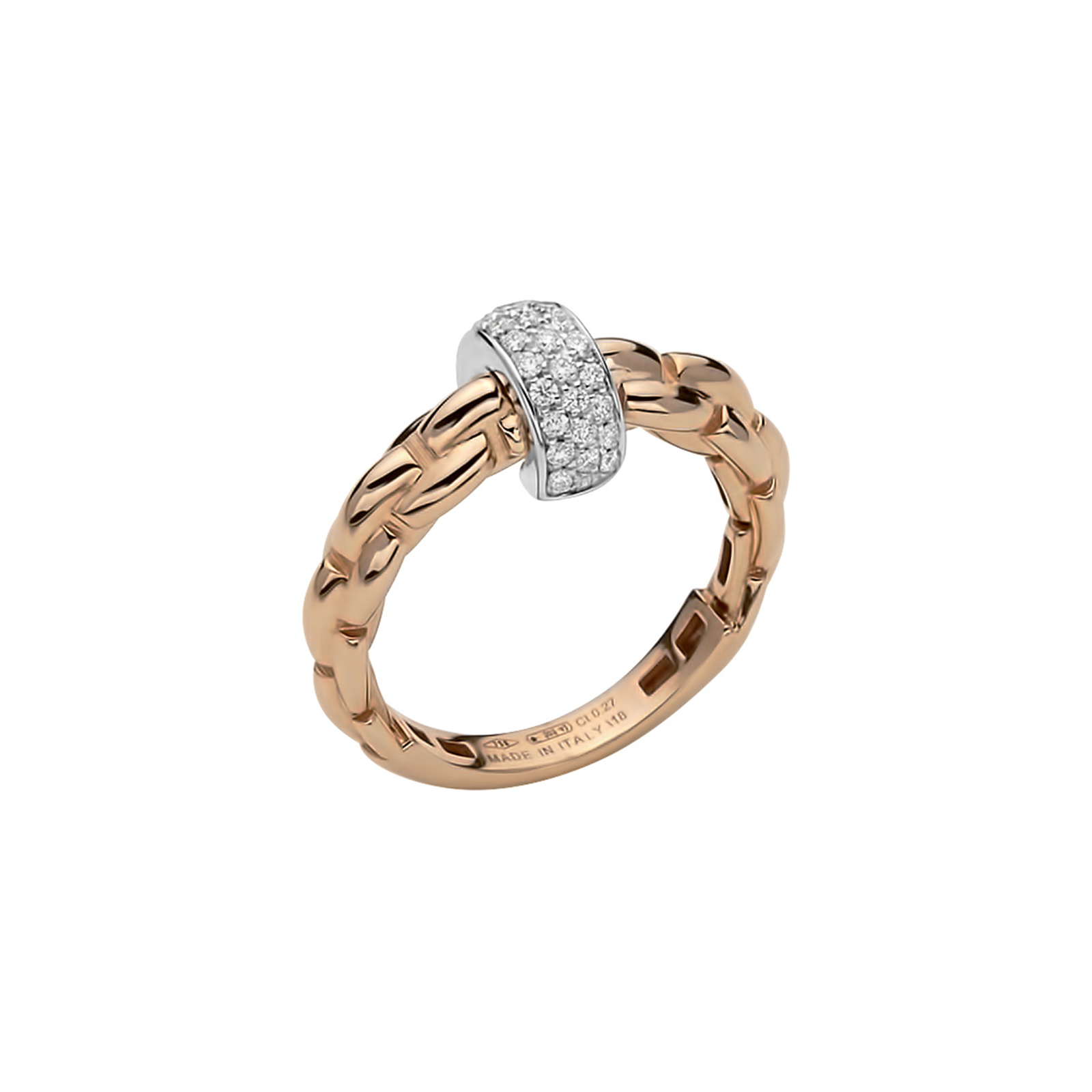 Fope 18ct Rose & White Gold Flex'it Ring Reviews