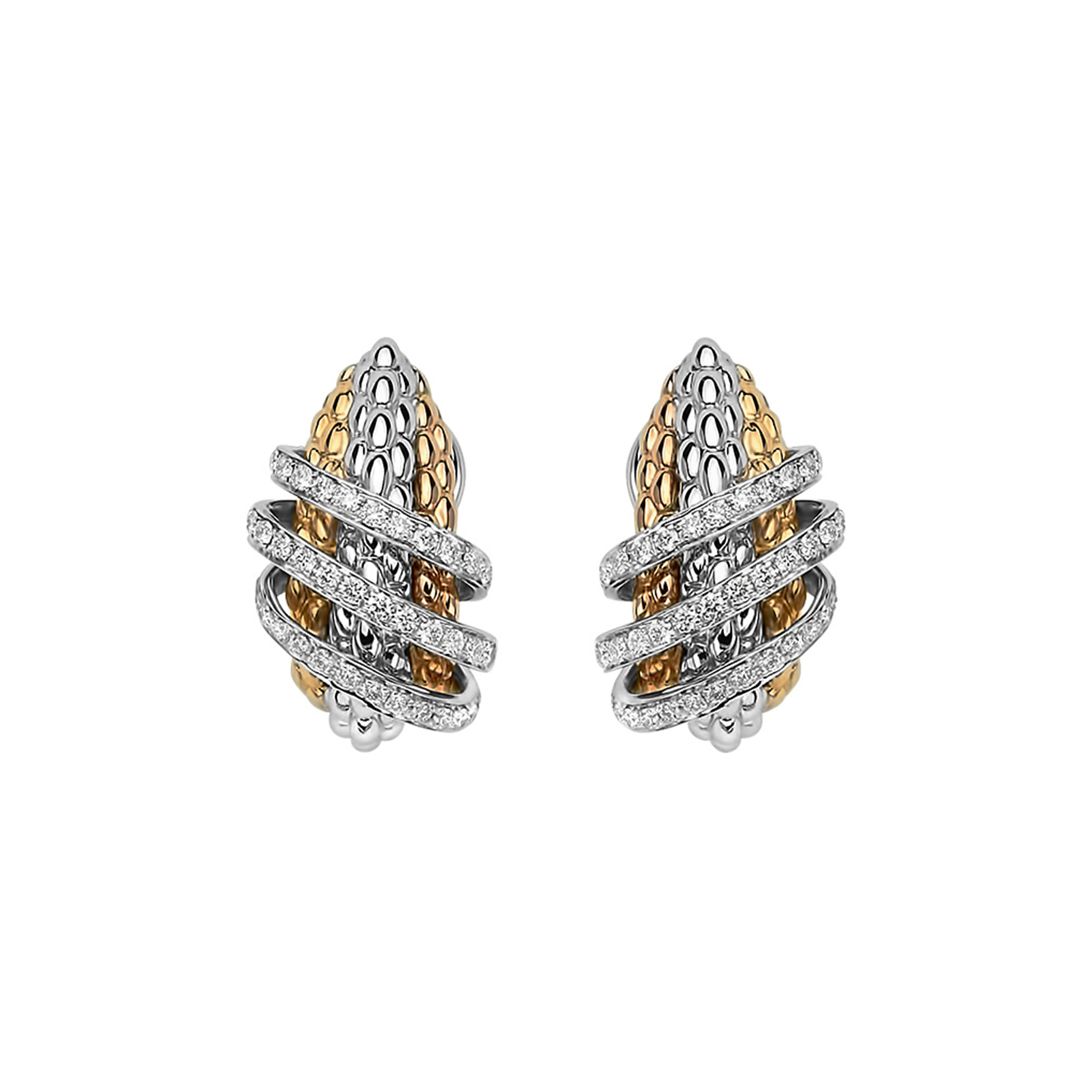 Fope 18ct Yellow & White Gold Solo MiaLuce Earrings Reviews