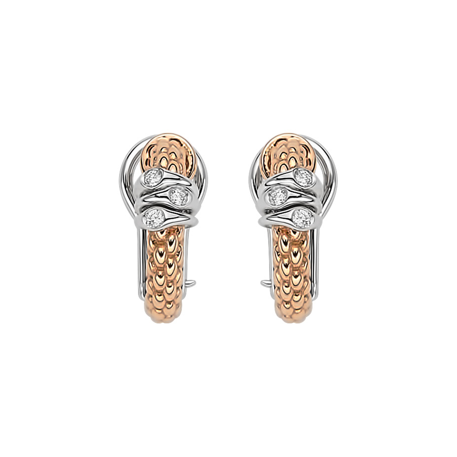 Fope 18ct Rose & White Gold Flex'it Prima Earrings Reviews