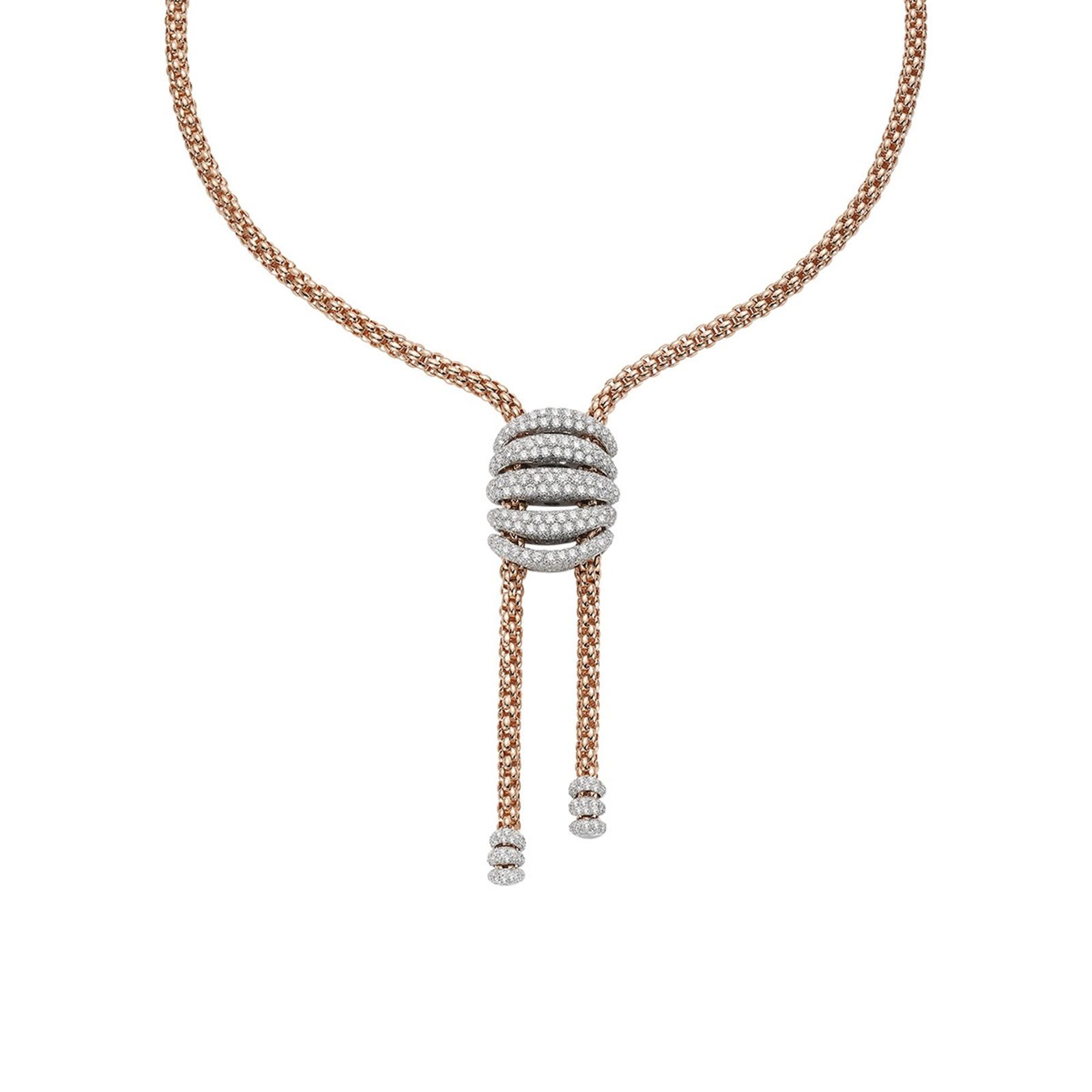 Fope 18ct Rose & White Gold MiaLuce Necklace Reviews