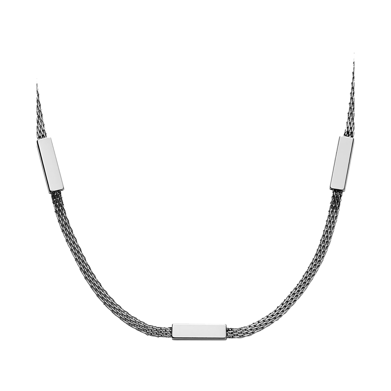 Skagen Merete Silver-Tone Mesh Necklace Reviews