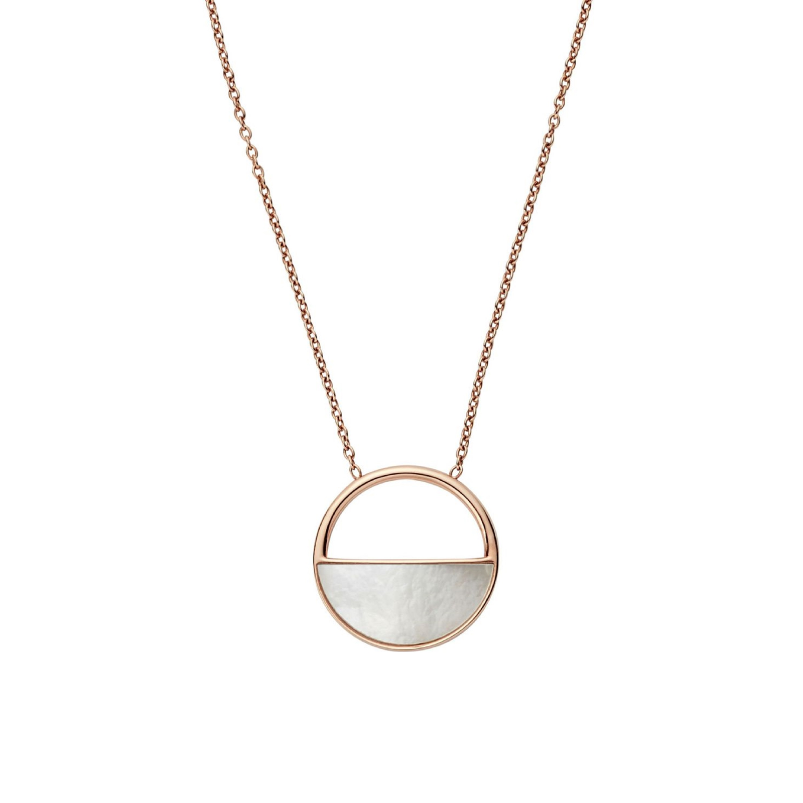 Skagen Agnethe Rose-Gold-Tone and Mother-of-Pearl Short Pendant Necklace Reviews