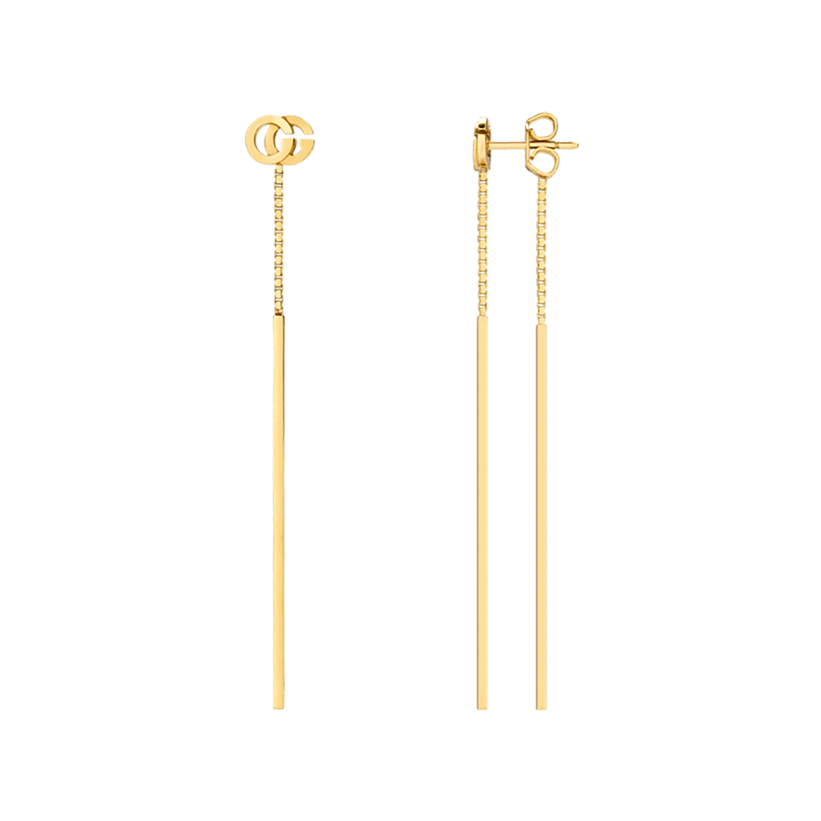 Gucci Running G Drop Earrings in 18ct Yellow Gold Reviews