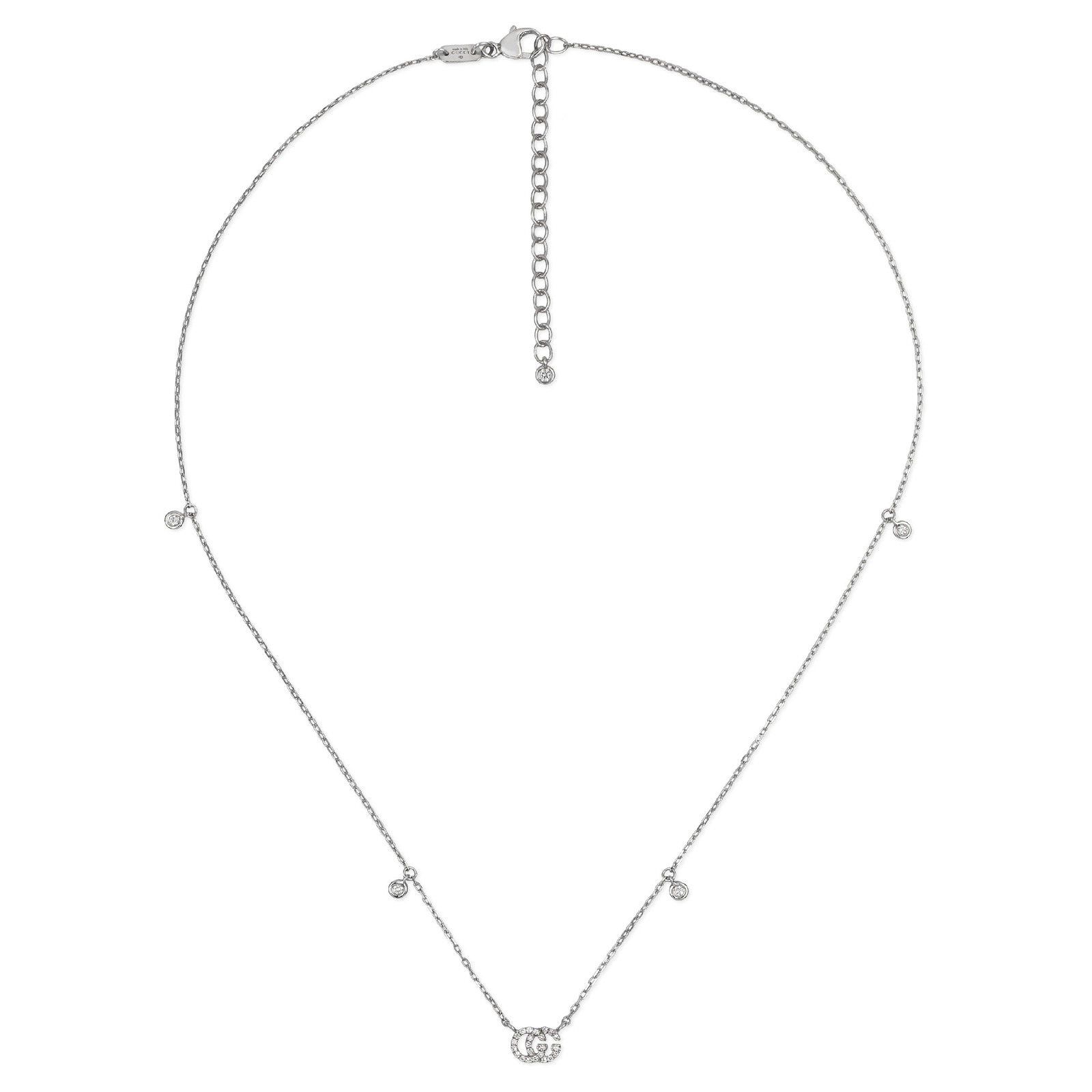 Gucci Running G 18ct White Gold & Diamond Necklace Reviews