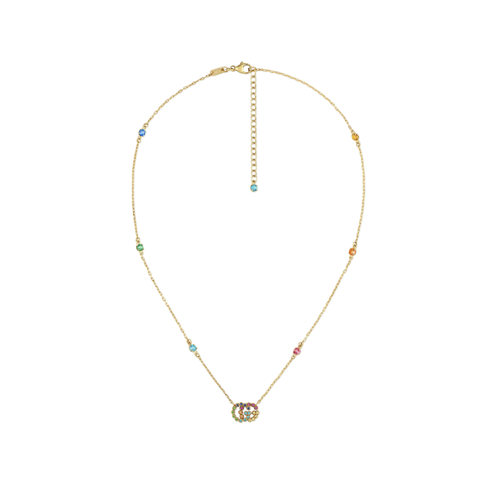 Gucci Running G 18ct Yellow Gold Multicolour Necklace Reviews