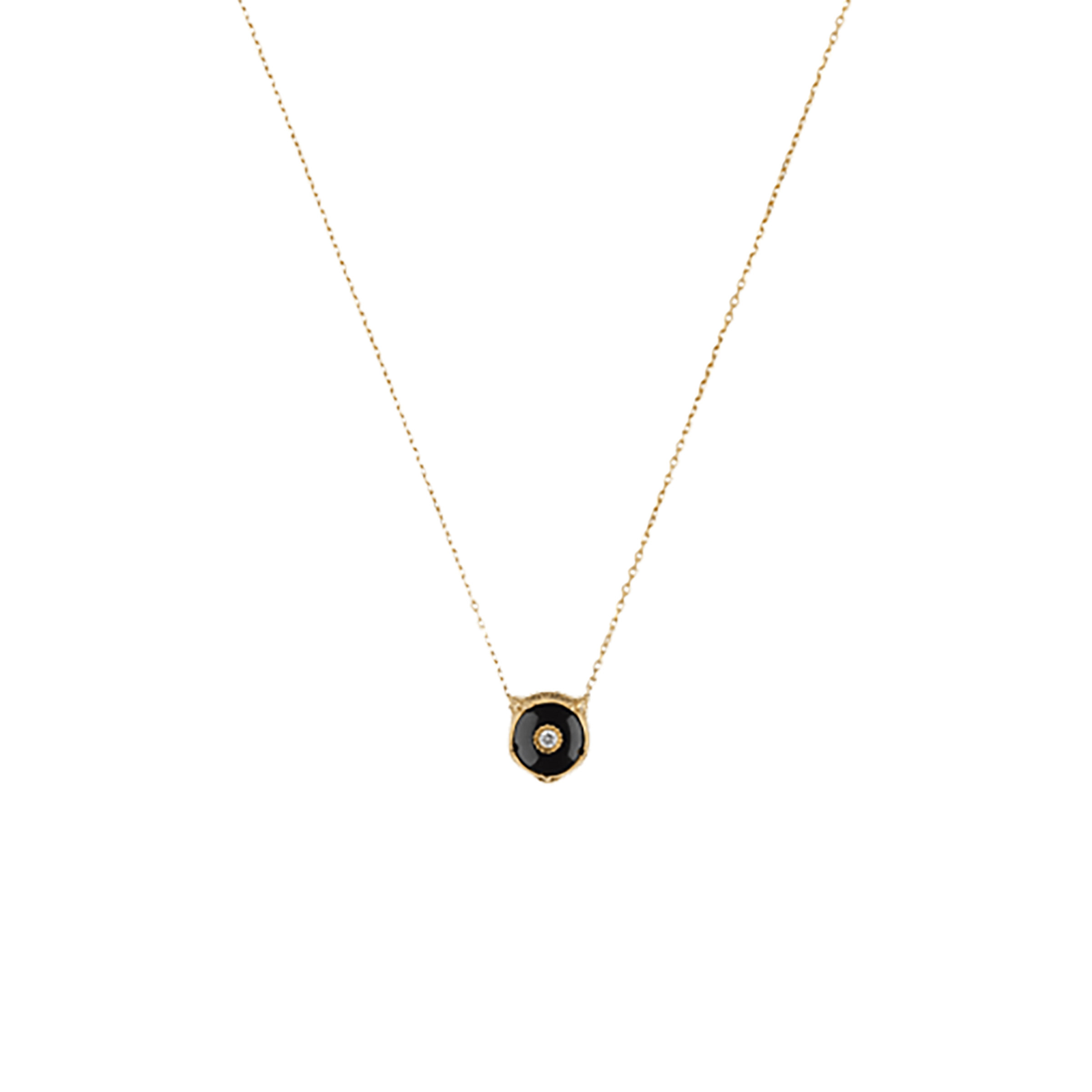 Gucci 18ct Yellow Gold Onyx & Diamond Feline Necklace Reviews