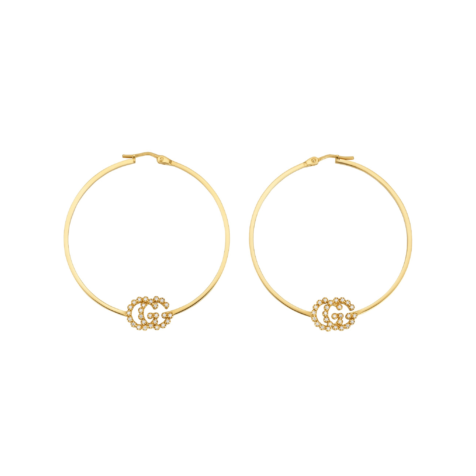 Gucci 18ct Yellow Gold Running G Hoop Earrings Review