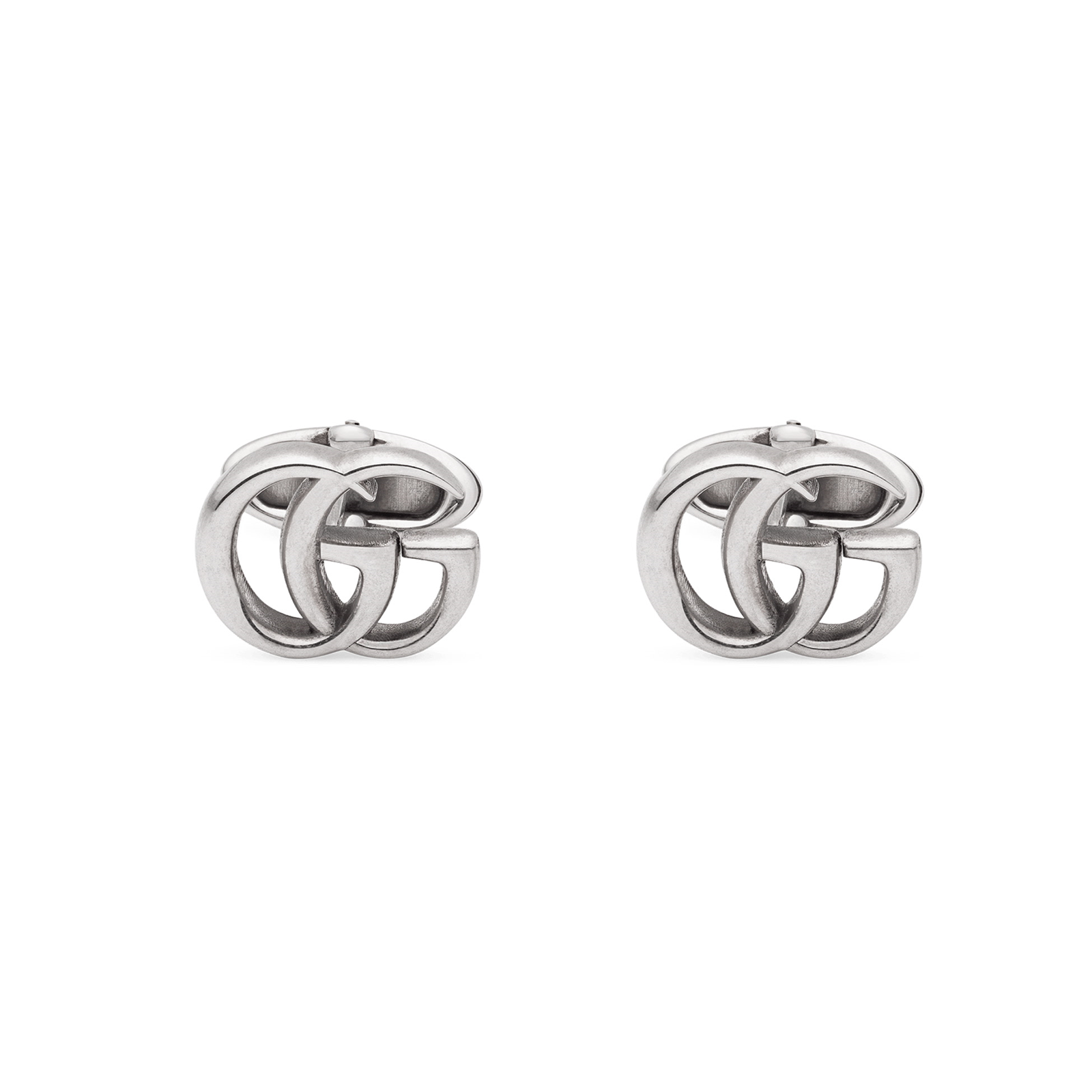 Gucci Silver Cufflinks with Double G 
