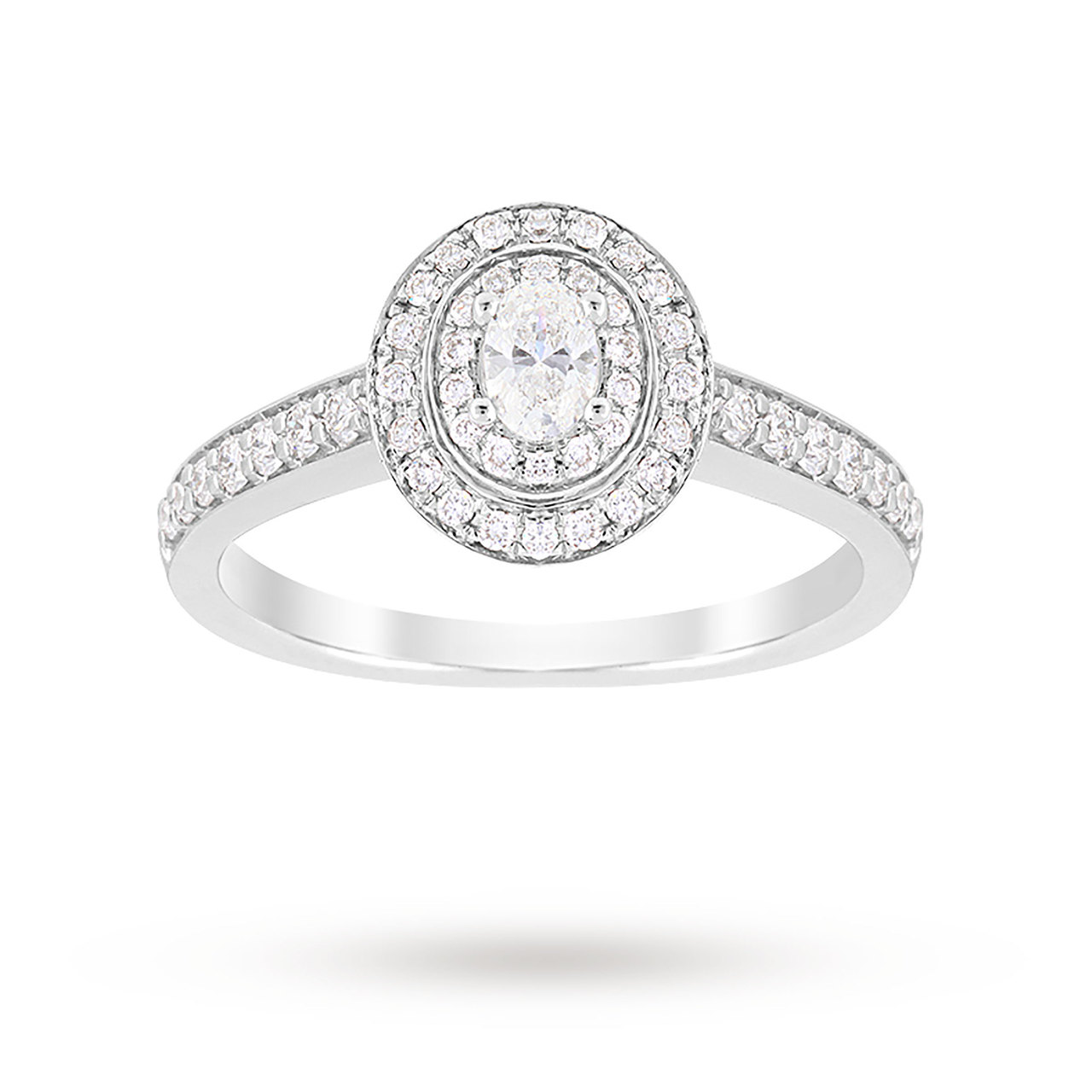 Jenny Packham Oval Cut 0.70 Carat Total Weight Double Ha ... Reviews