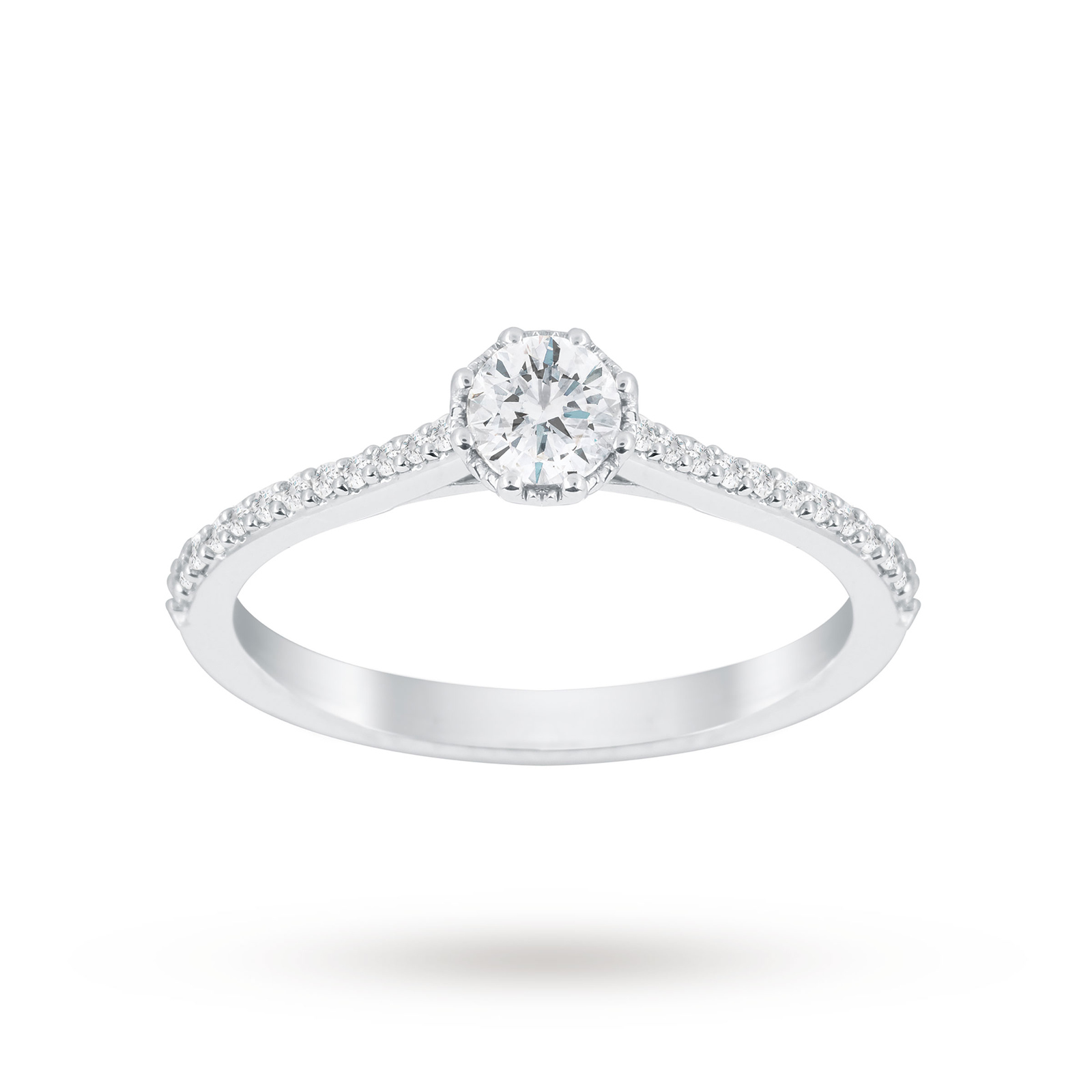 Jenny Packham Platinum 0.50 Carat Diamond 8 Claw Single Stone Ring Reviews