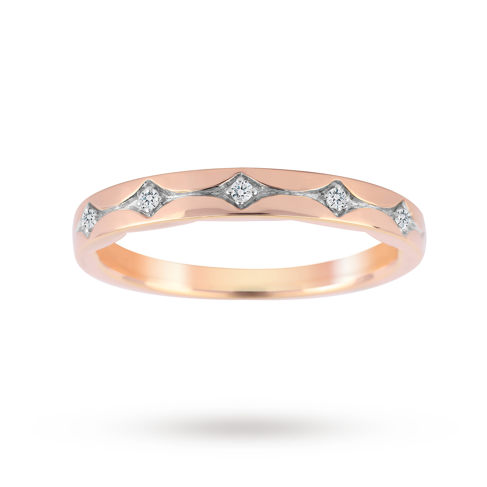 Jenny Packham 18ct Rose Gold 0.05cttw Band Ring Reviews