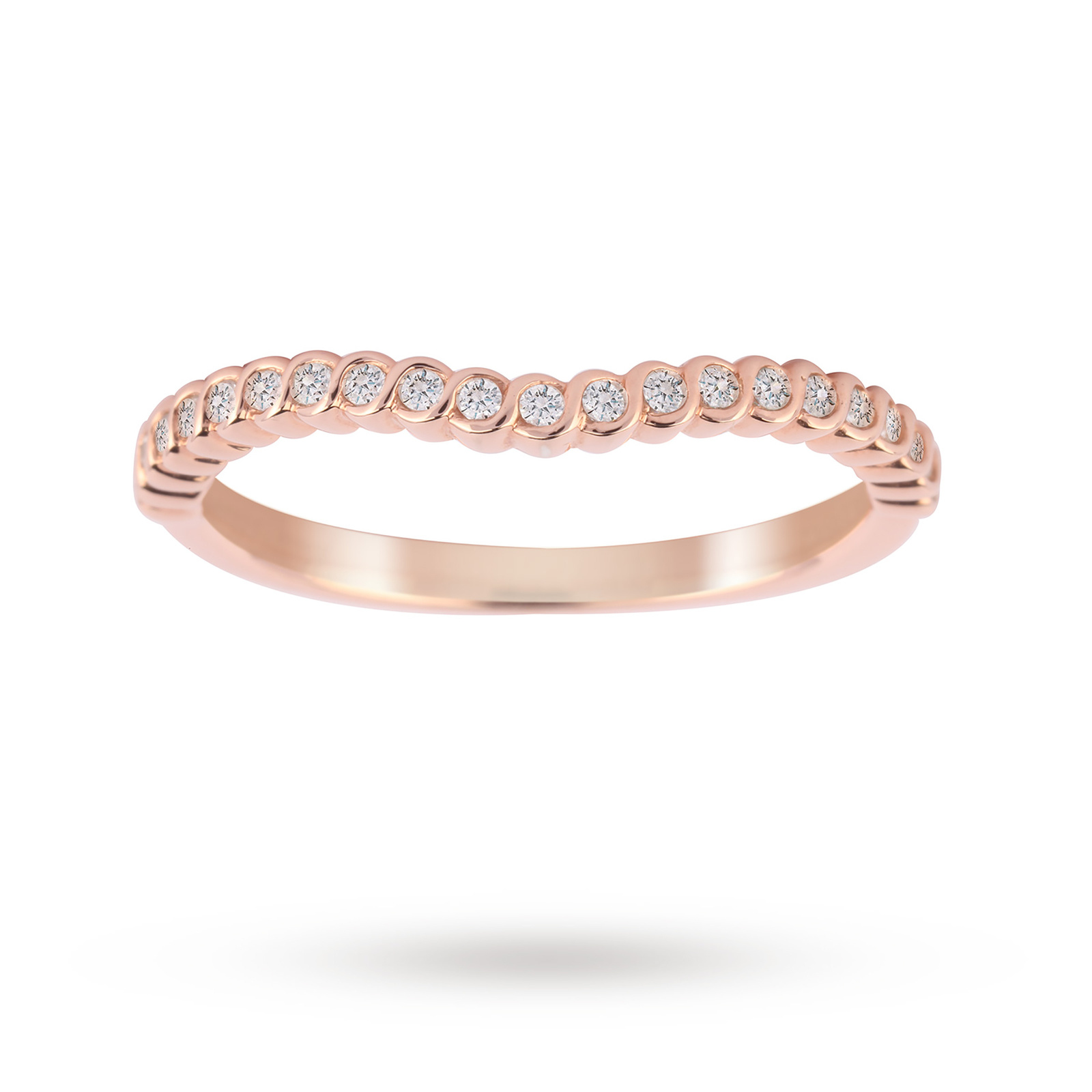 Jenny Packham 18ct Rose Gold 0.15cttw Twist Dip Band Ring Reviews