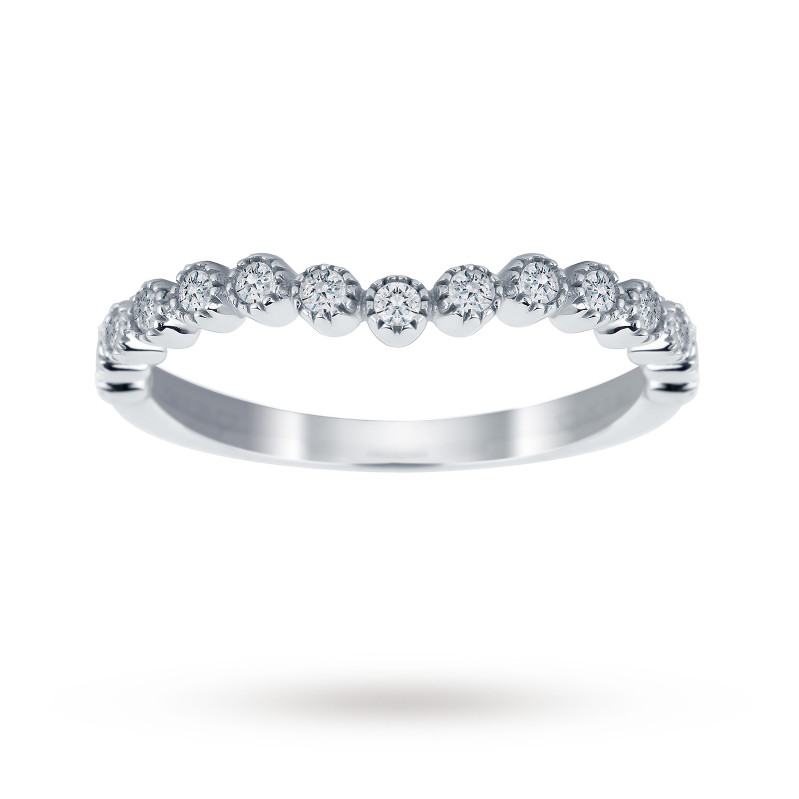 Jenny Packham 18ct White Gold 0.20cttw Bead Edge Band Ring Reviews