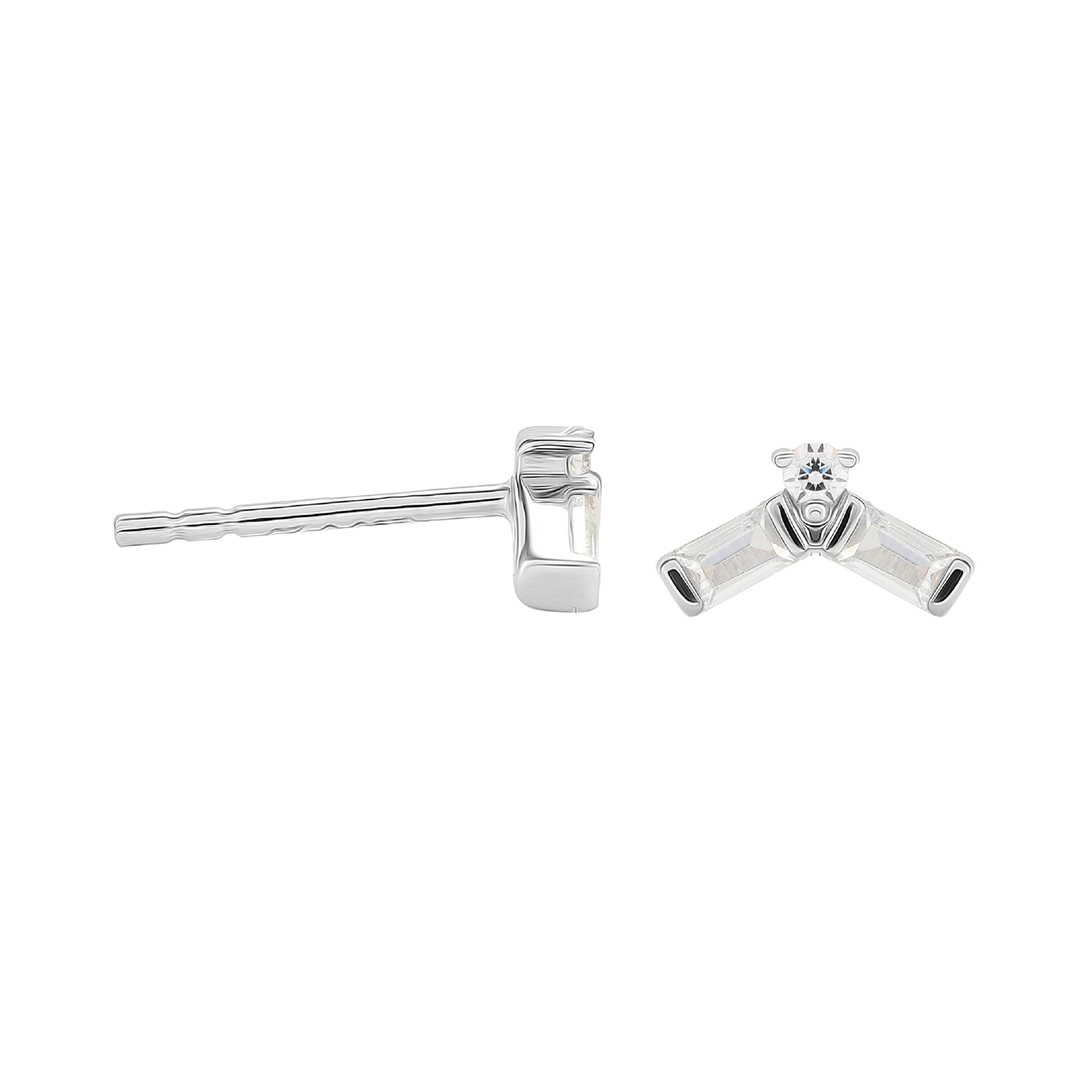 Jenny Packham 9ct White Gold 0.12cttw Baguette Stud Earrings Reviews