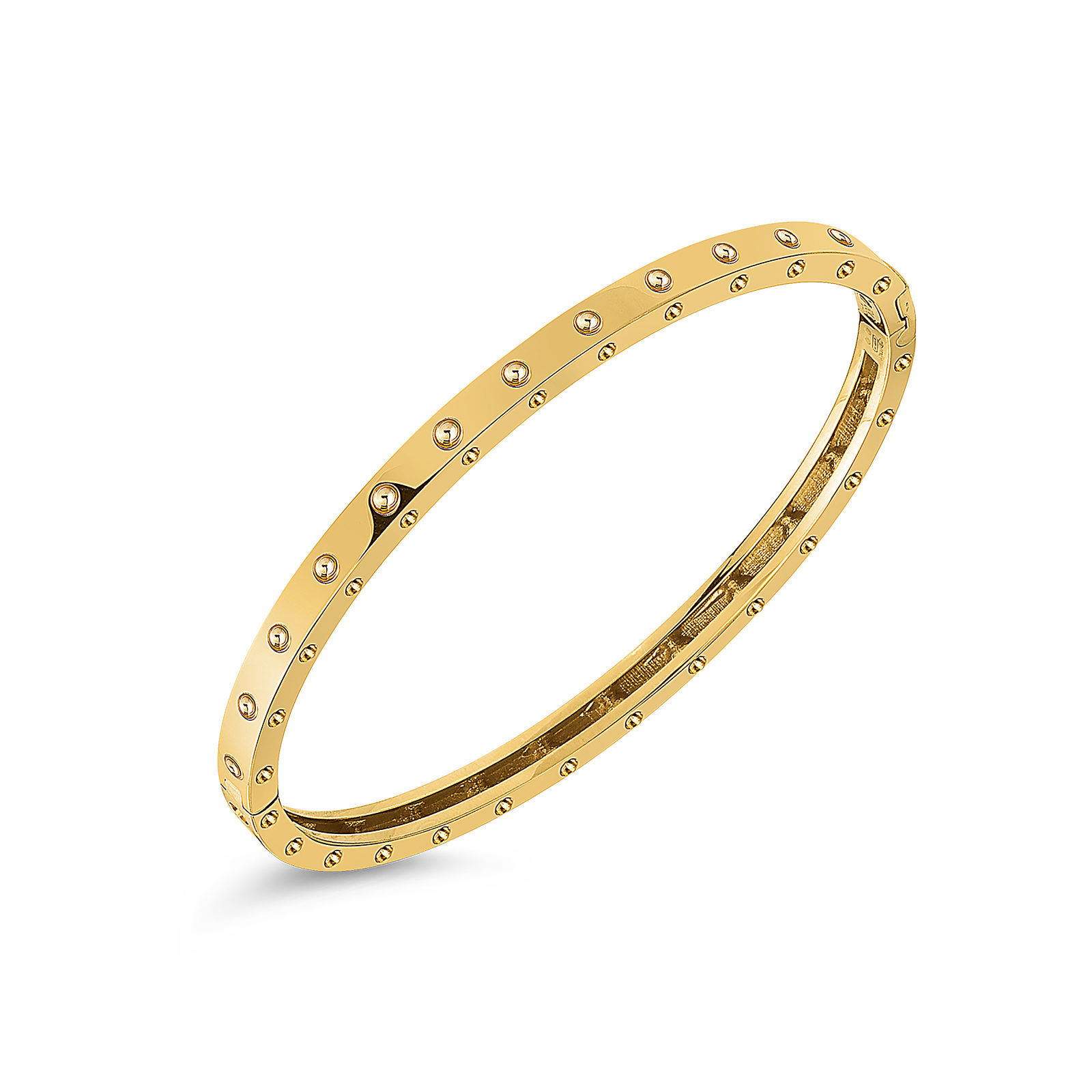 Roberto Coin Symphony 18ct Yellow Gold Bangle With Round Design Reviews