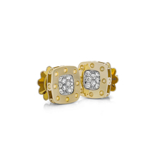 Diamond Earrings Yellow White Gold Studs Drop For Roberto Coin Pois Moi 18ct Yellow And White Gold 0 248ct Diamond Stud Earrings