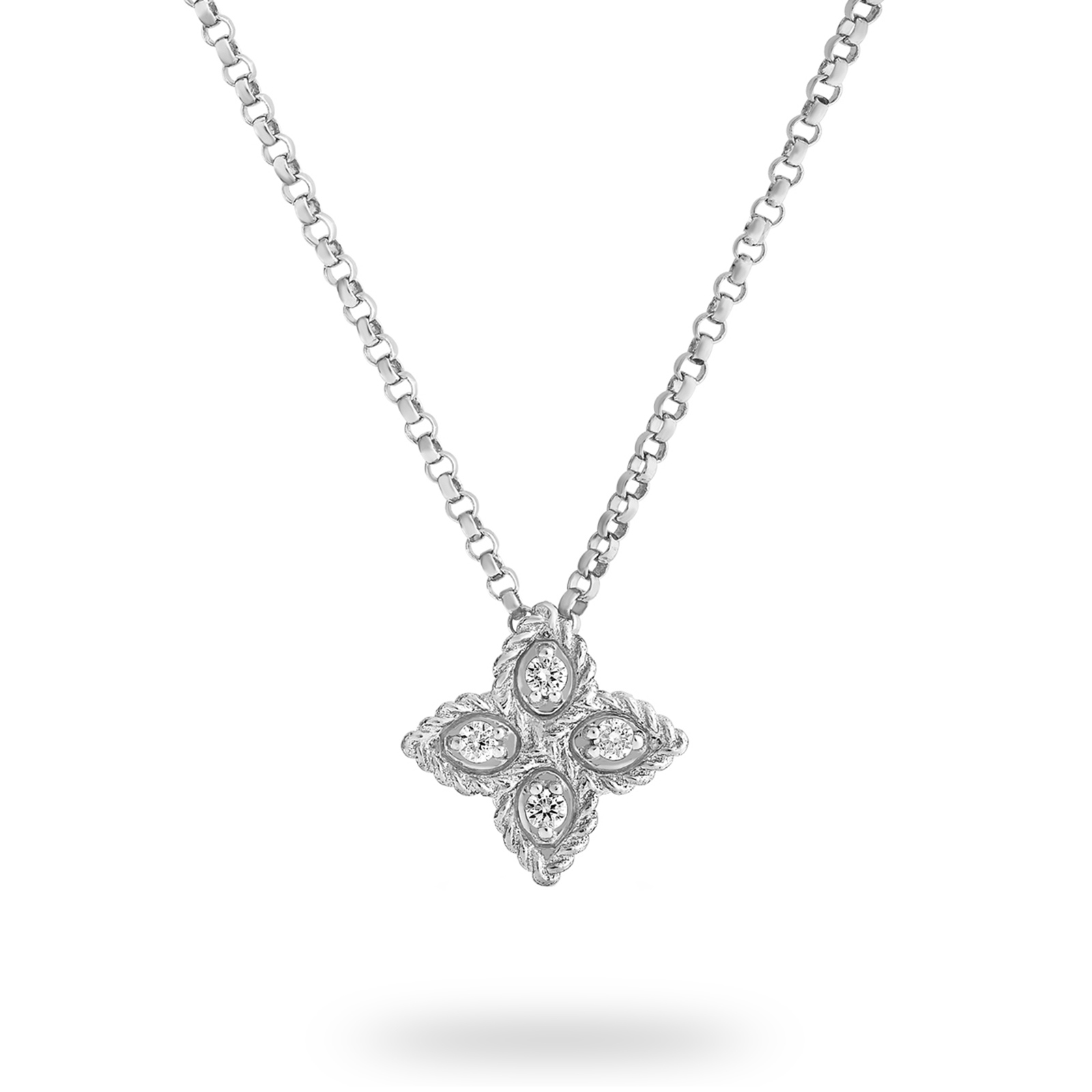 Roberto Coin Princess Flower 18ct White Gold Pendant Reviews