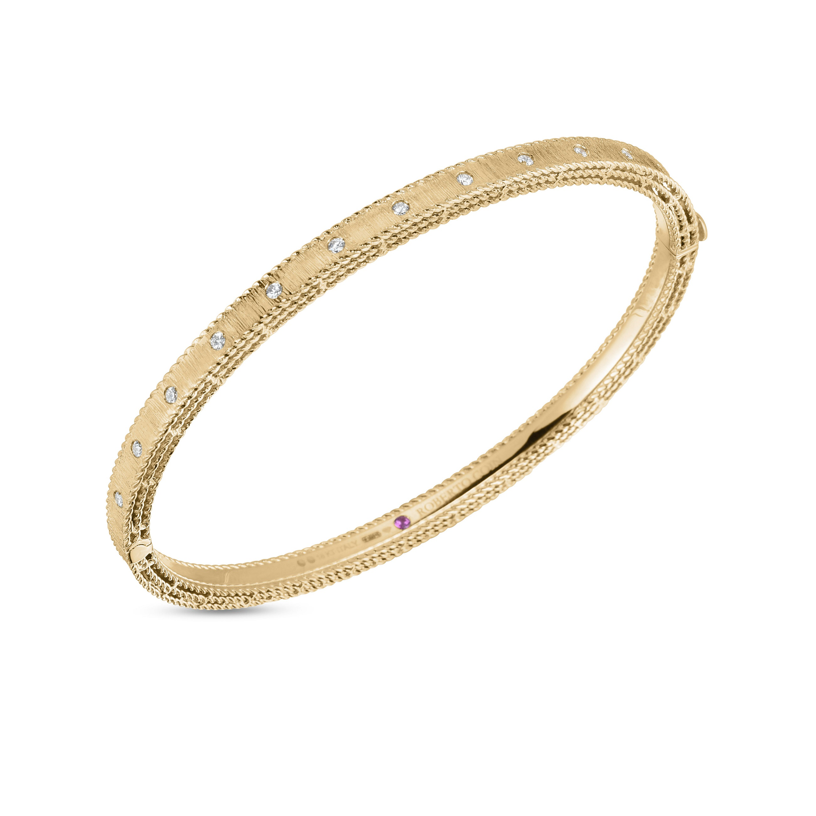 Roberto Coin Princess 18ct Yellow Gold Diamond Princess Bangle Reviews