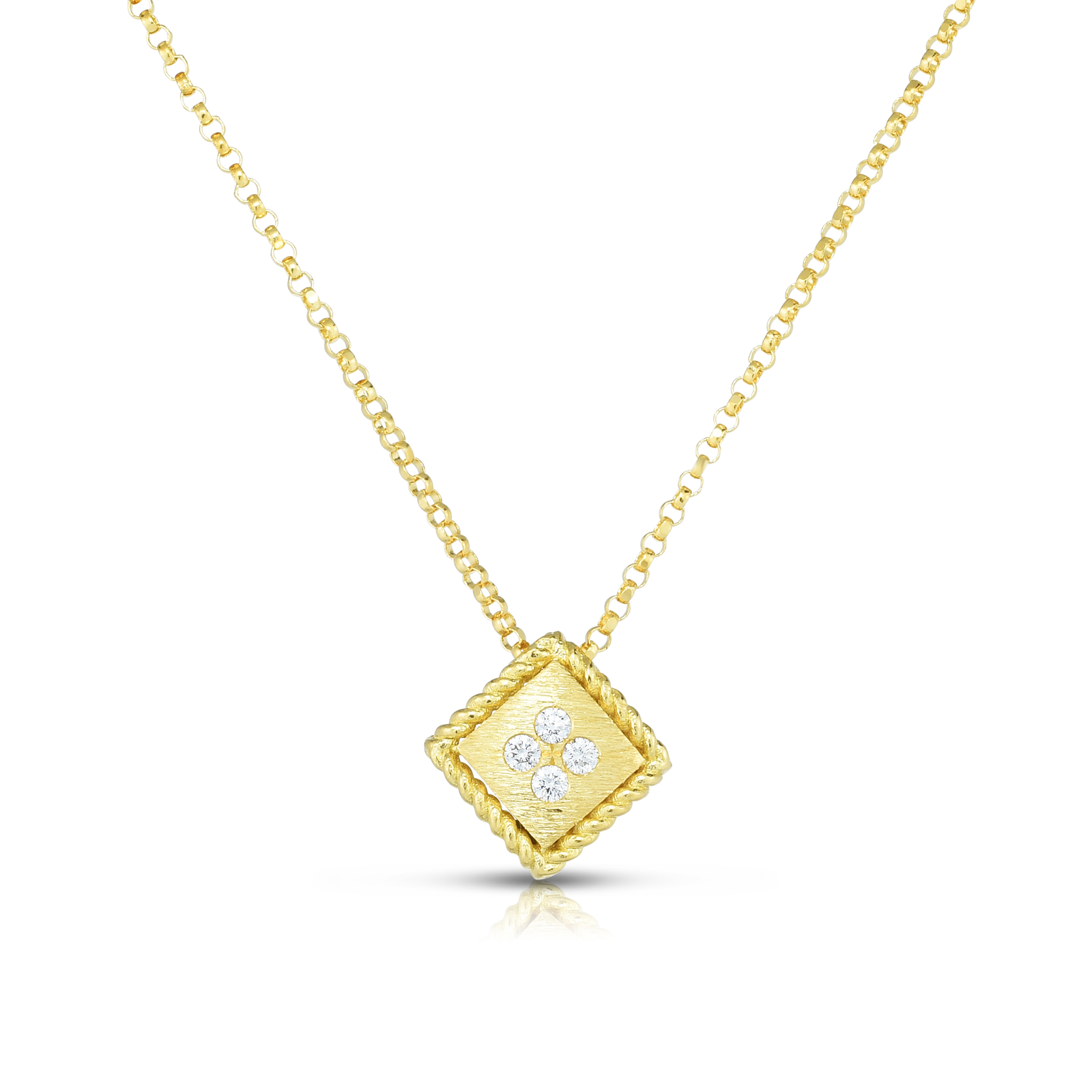 Roberto Coin Palazzo Ducale 18ct Yellow Gold Diamond Pendant Reviews