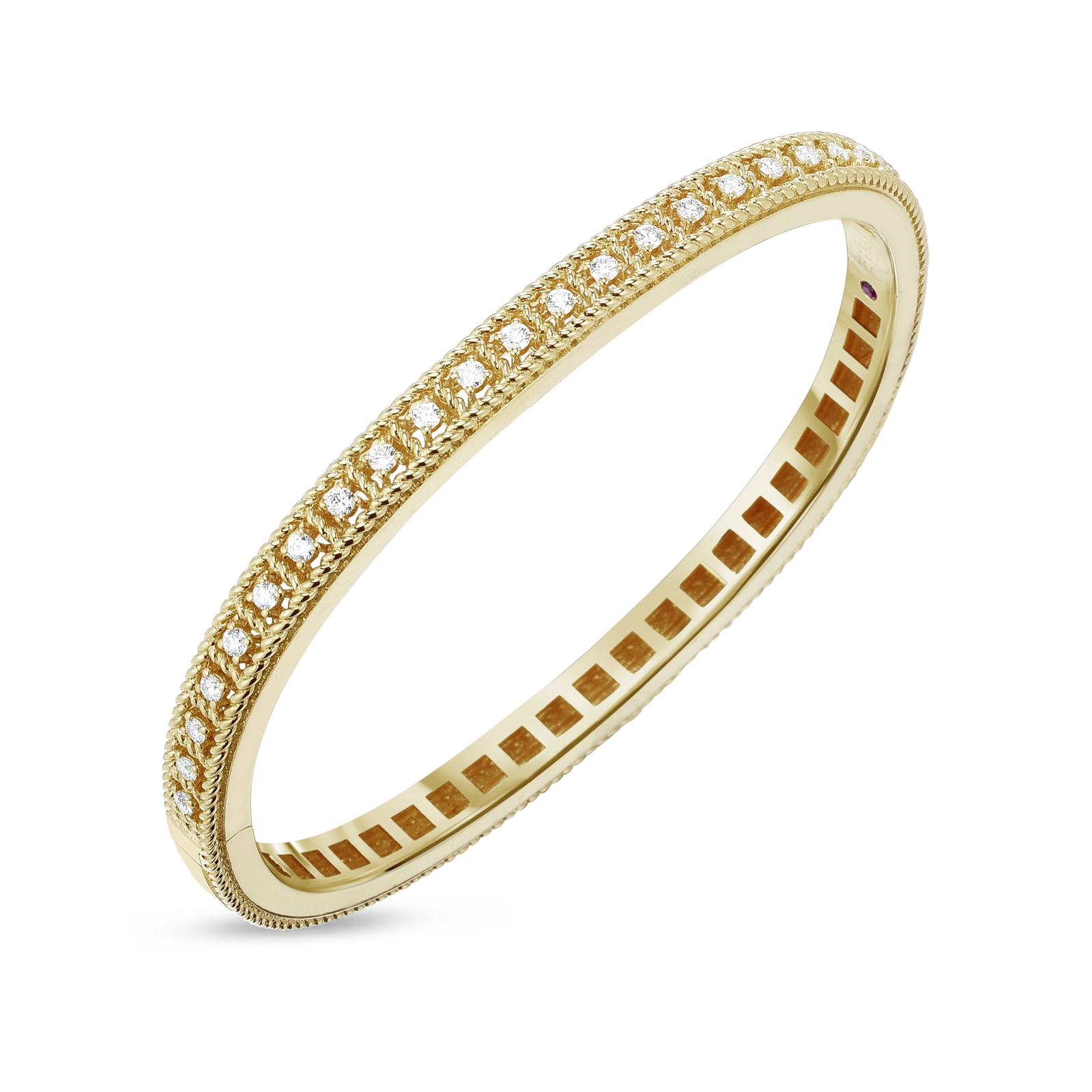 Roberto Coin 18ct Yellow Gold Diamond Roman Barocca Bangle Reviews