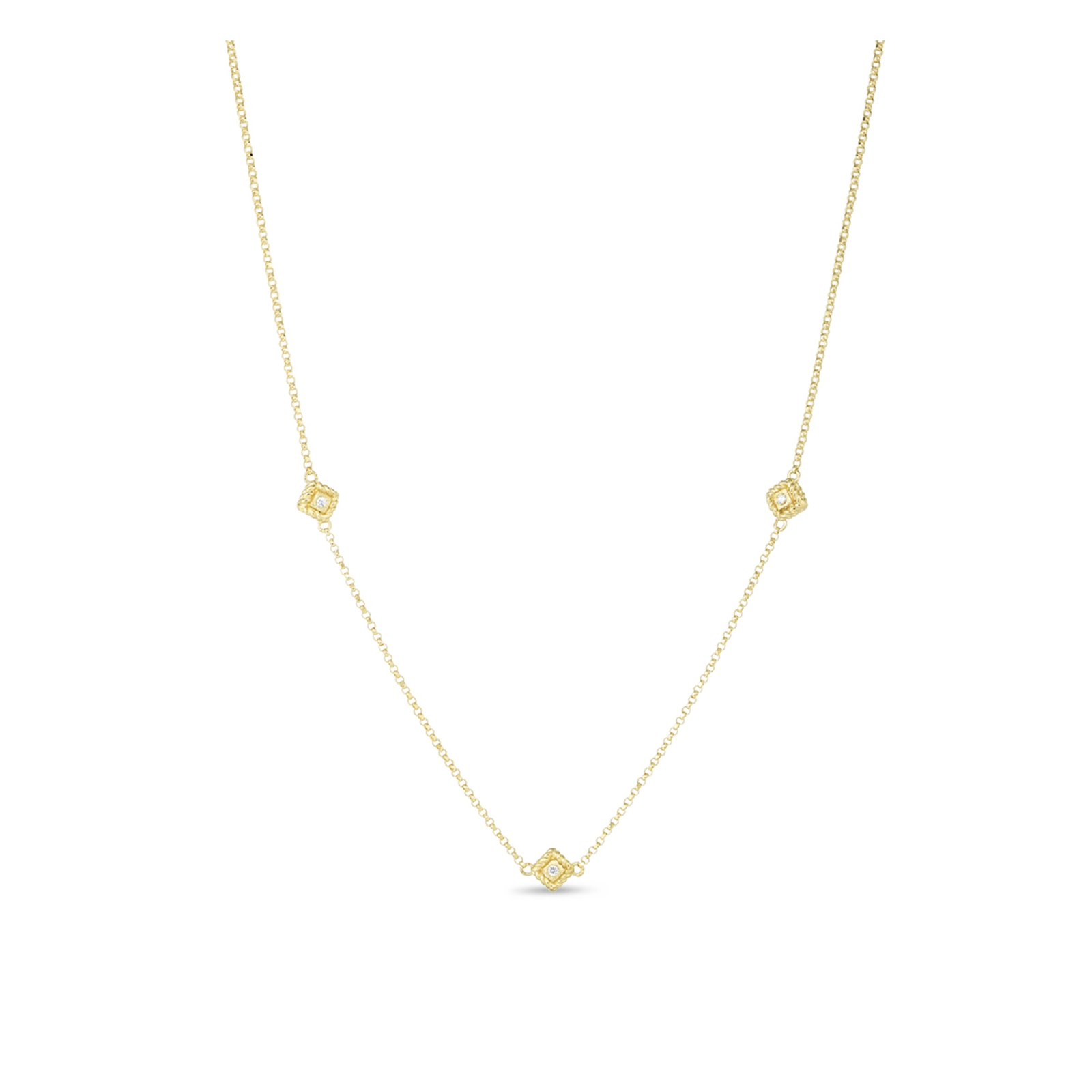 Roberto Coin Palazzo Ducale 18ct Yellow Gold Diamond Necklace Reviews