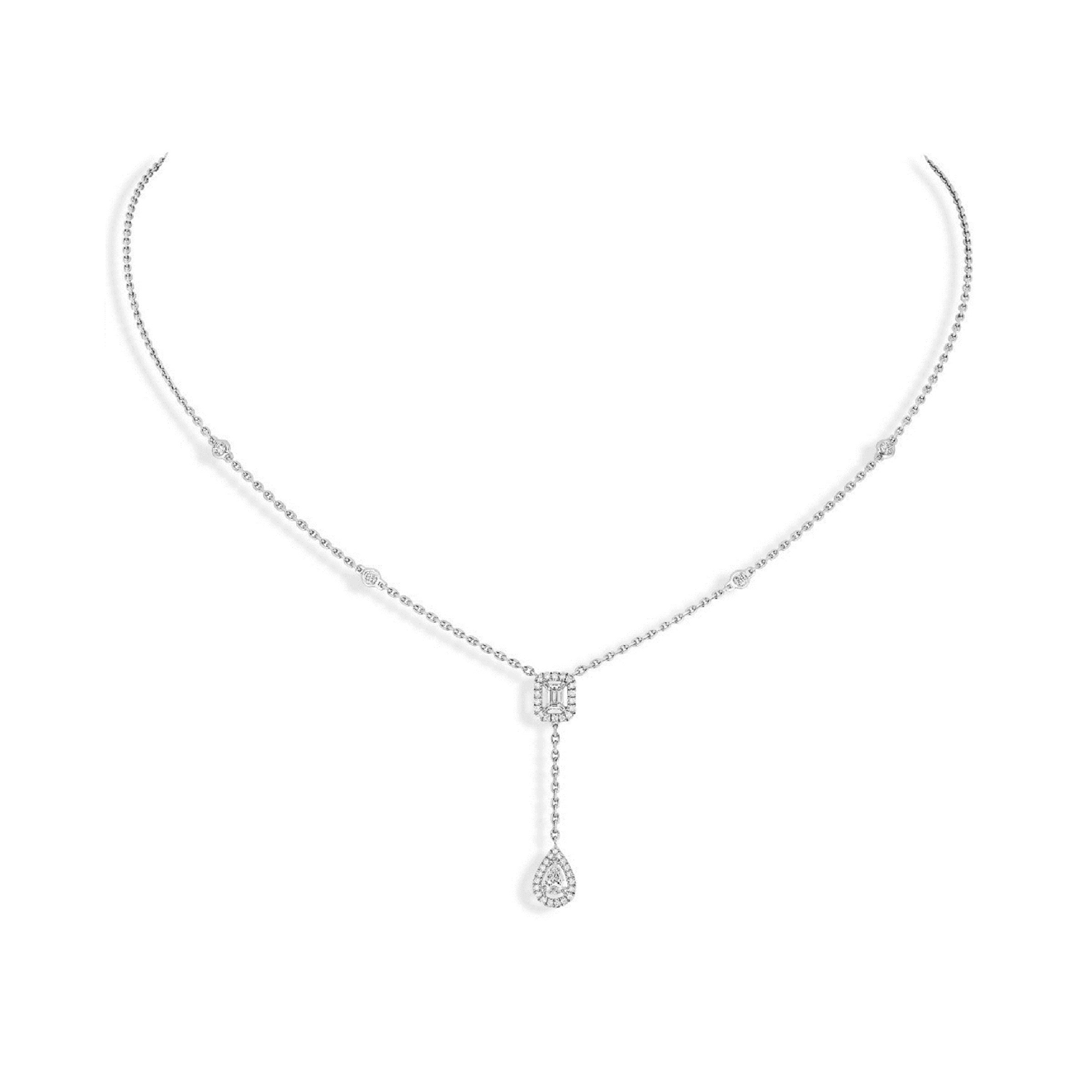 Messika My Twin Tie Diamond Necklace Reviews