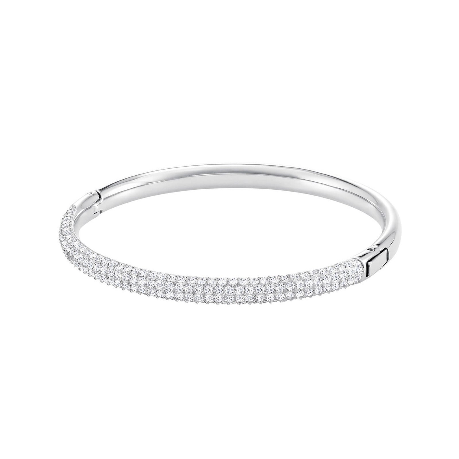 SWAROVSKI Silver White Stone Bangle | SWAROVSKI | Brands | Goldsmiths