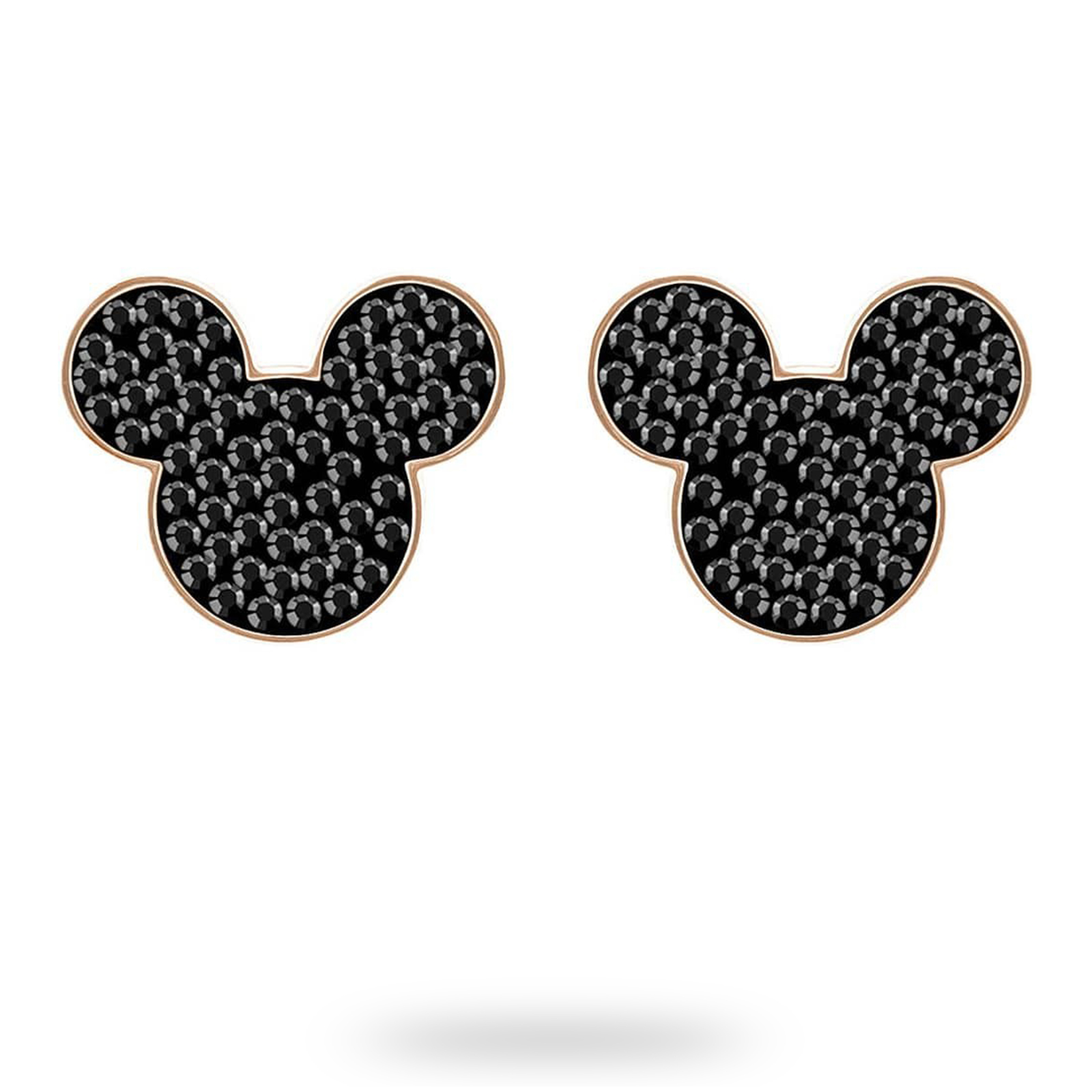 Swarovski Mickey And Minnie Black Stud Earrings Swarovski Mickey And Minnie Black Stud Earrings