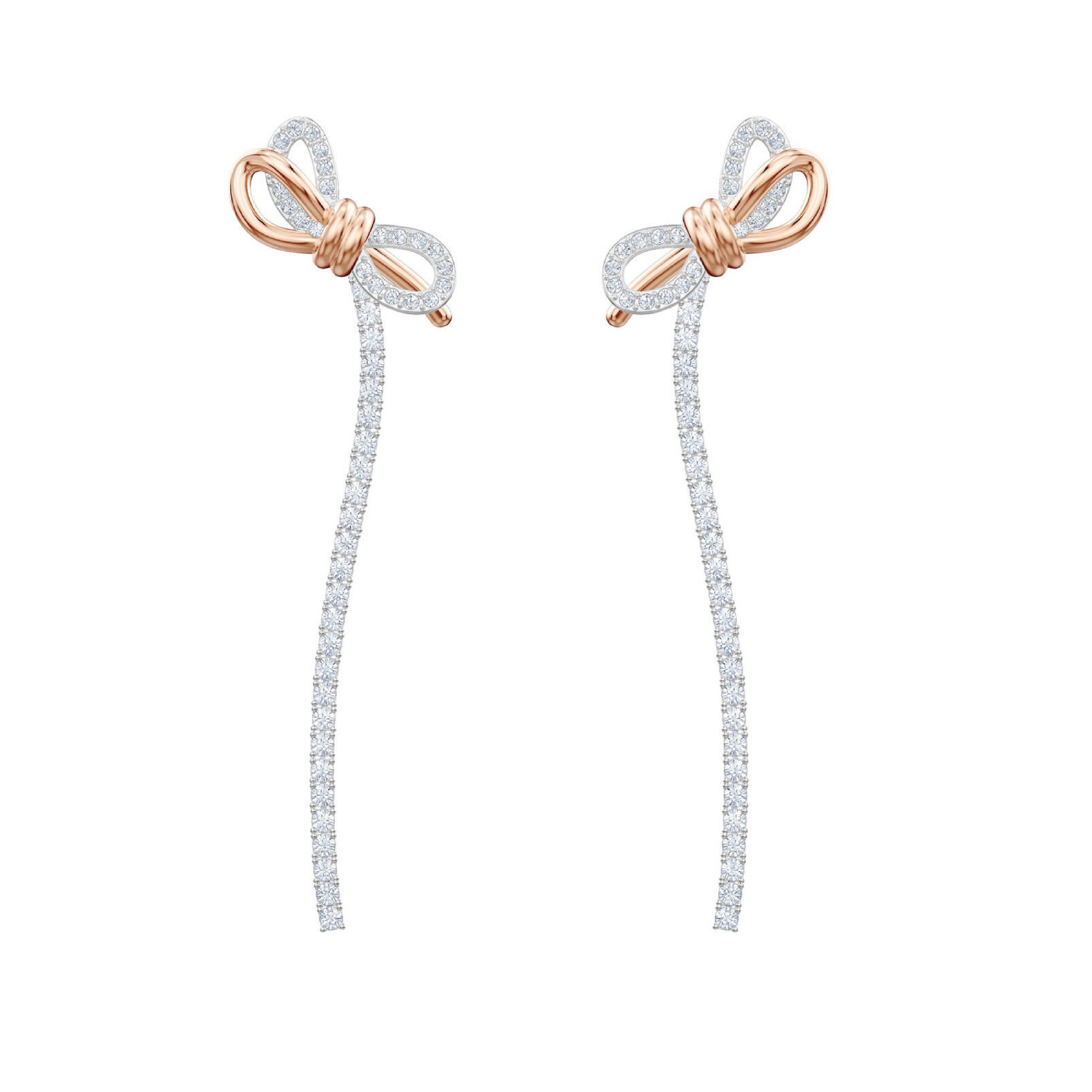 SWAROVSKI Lifelong Bow Rose Gold & Silver Drop Earrings Reviews