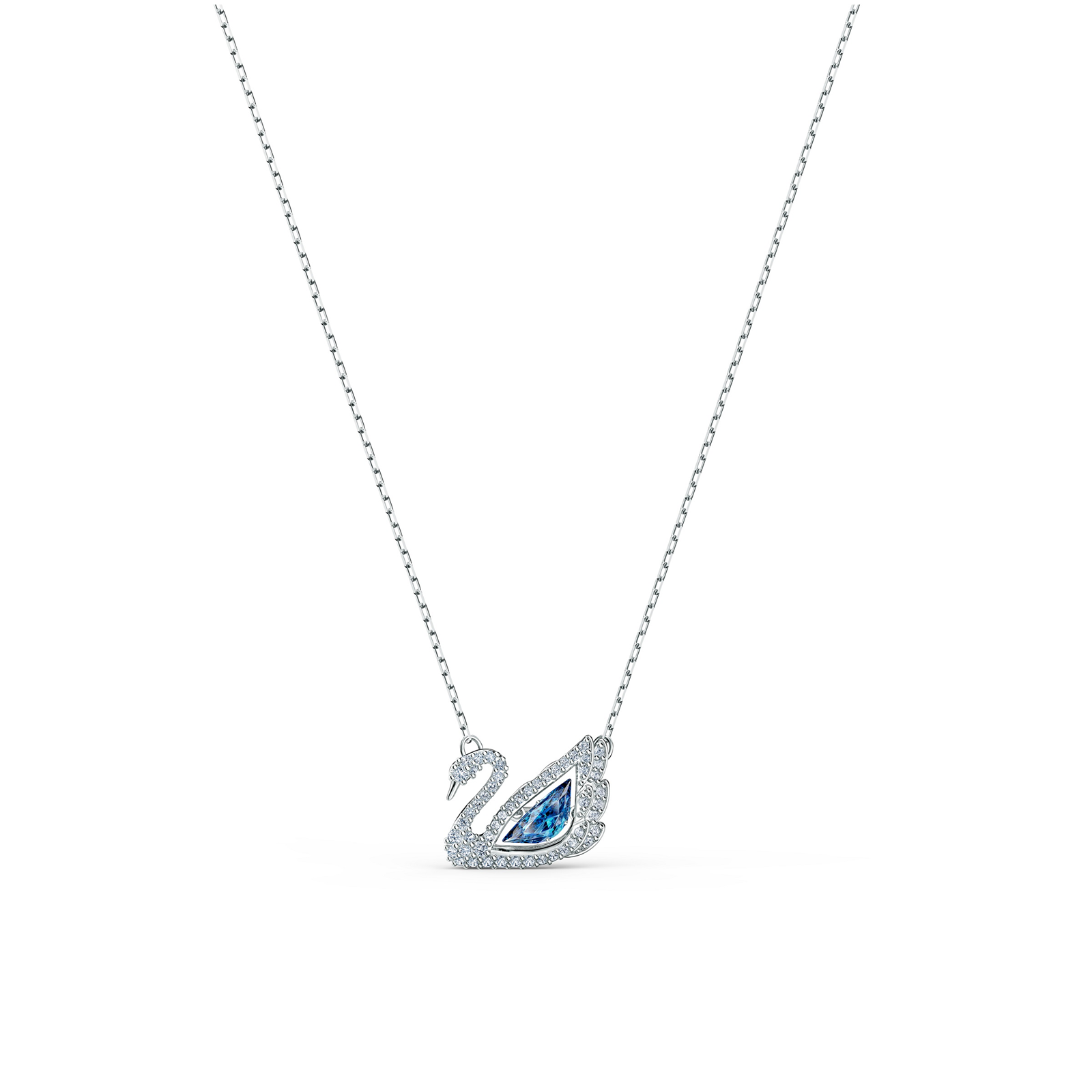 SWAROVSKI Dancing Swan Blue Rhodium Plated Necklace Reviews