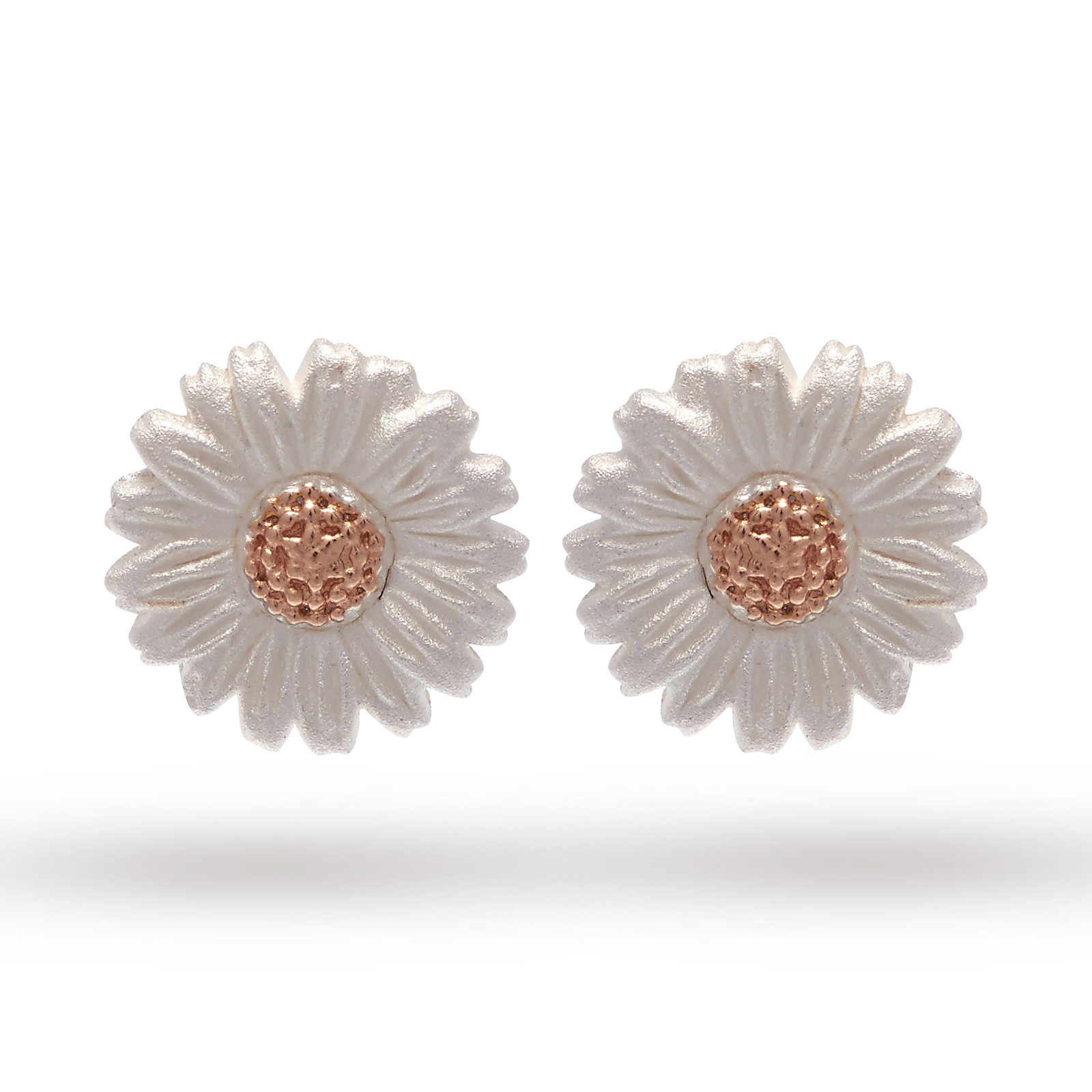 Olivia Burton Daisy Stud Earrings Silver Rose Gold Obj16dae02 Olivia Burton Daisy Stud Earrings Silver Rose Gold Obj16dae02