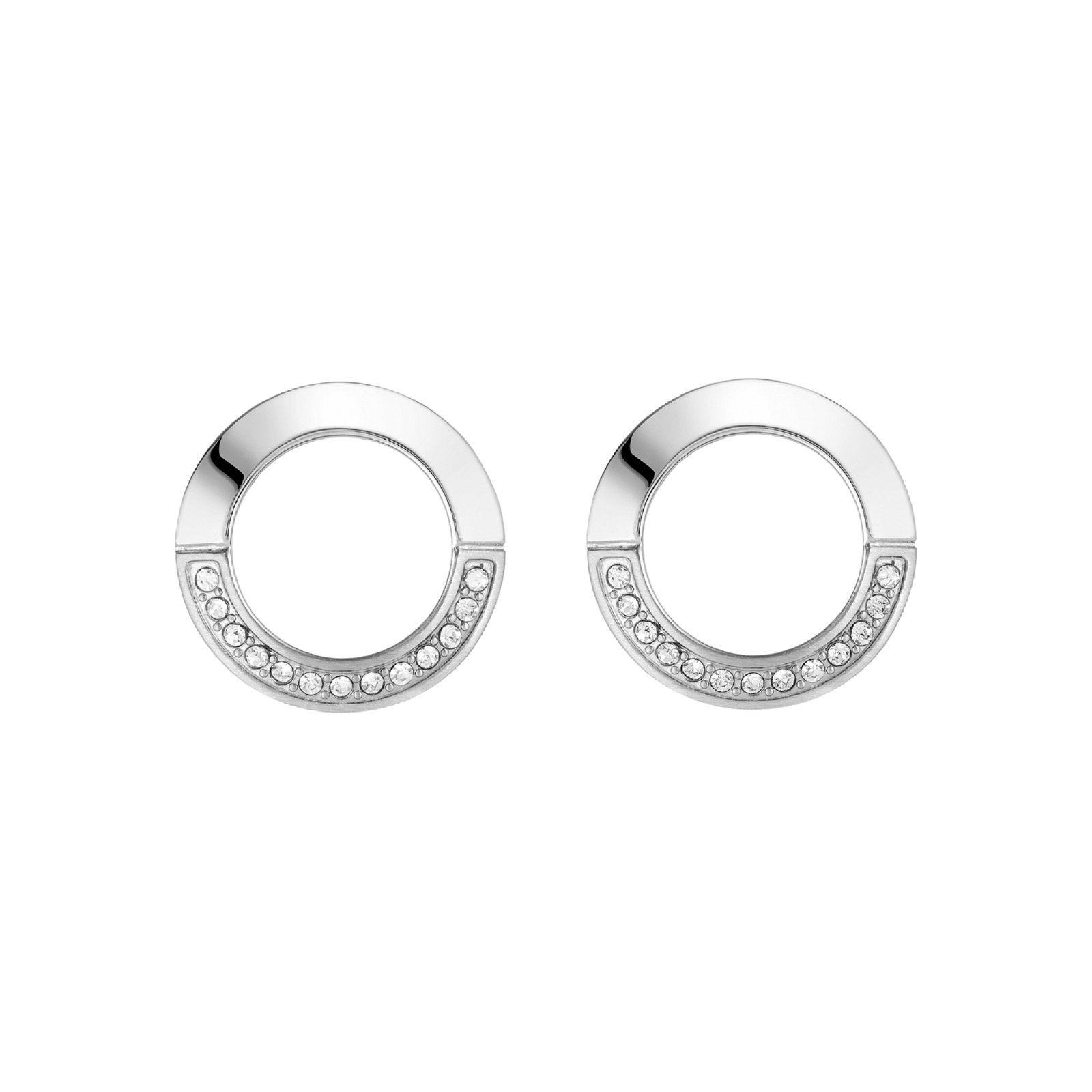 BOSS Ophelia Crystal Stainless Steel Stud Earrings Review