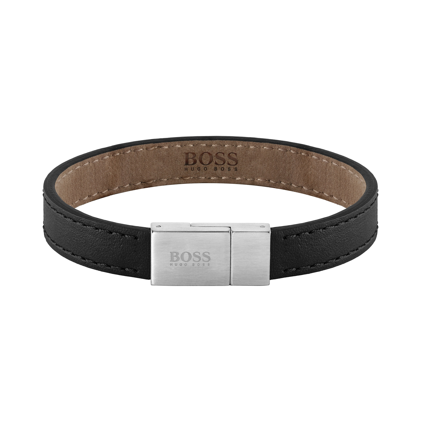 BOSS Leather Essentials Black Stainless Steel Bracelet Review