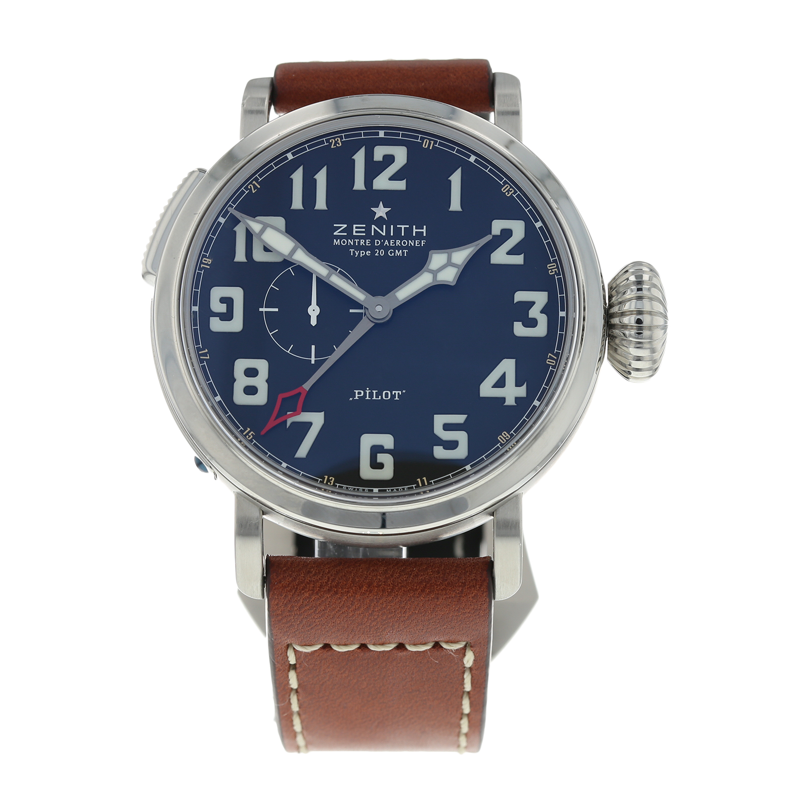 Pre-Owned Zenith Pilot Montre d'Aeronef Type 20 GMT Mens Watch 03.2430.693 Review