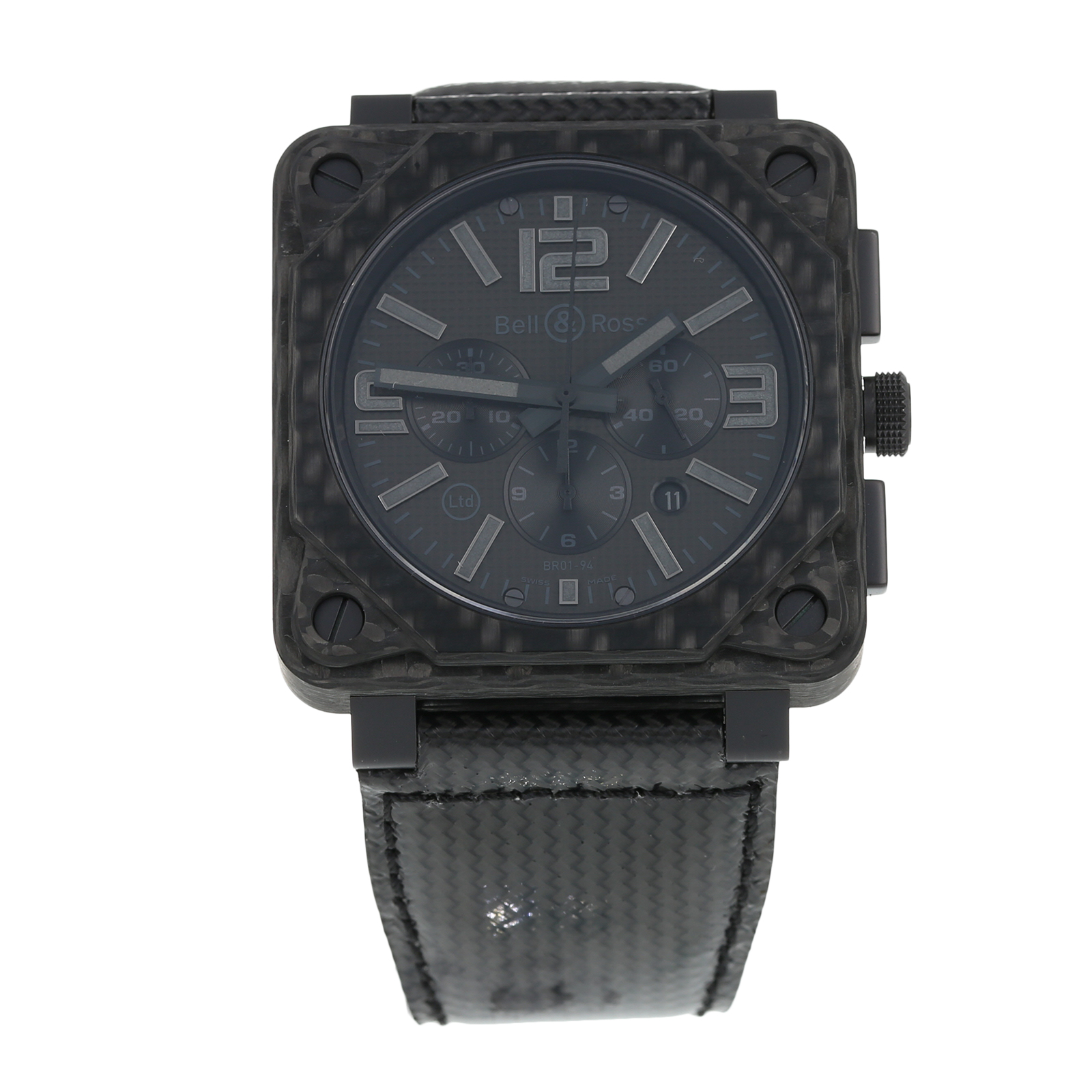 Pre-Owned Bell & Ross Carbon Fiber Phantom Mens Watch BR01-94-CA-FIBER/PH Review