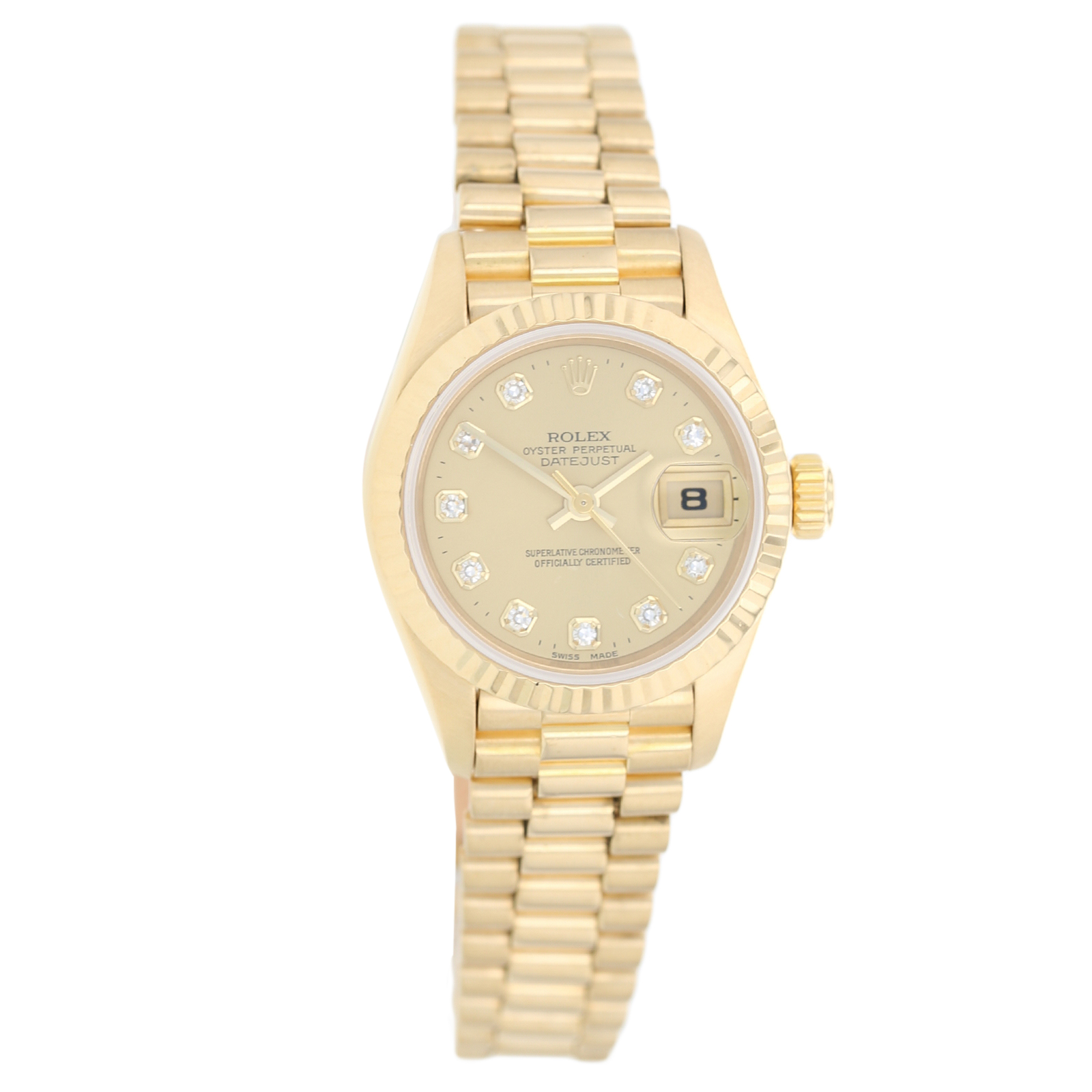 Pre Owned Rolex Datejust Ladies Watch 69178 Pre Owned Watches Goldsmiths