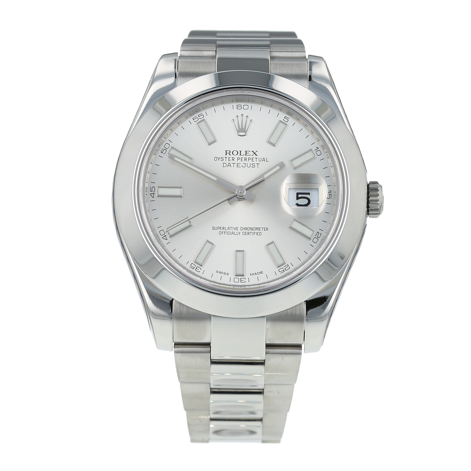 Pre-Owned Rolex Datejust II Silver Oyster Watch 116300 Reviews