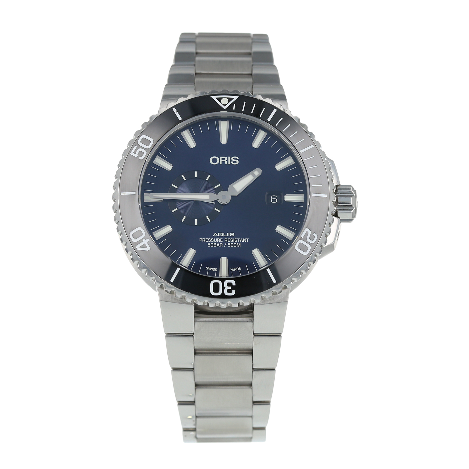 Pre-Owned Oris Aquis Mens Watch 01 743 7733 4135-07 8 24 05PEB Review