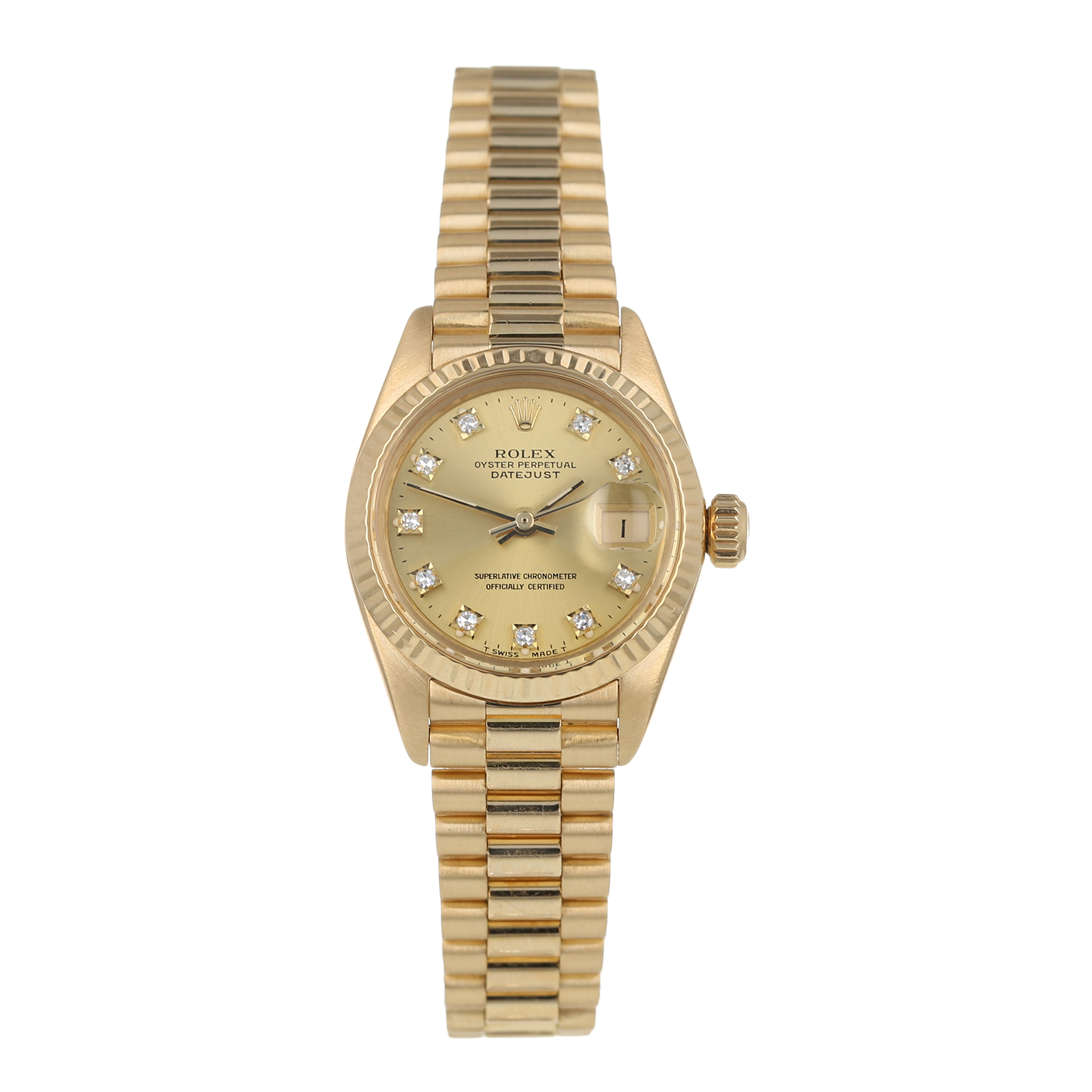 Pre Owned Rolex Datejust Ladies Watch Pre Owned Watches Goldsmiths